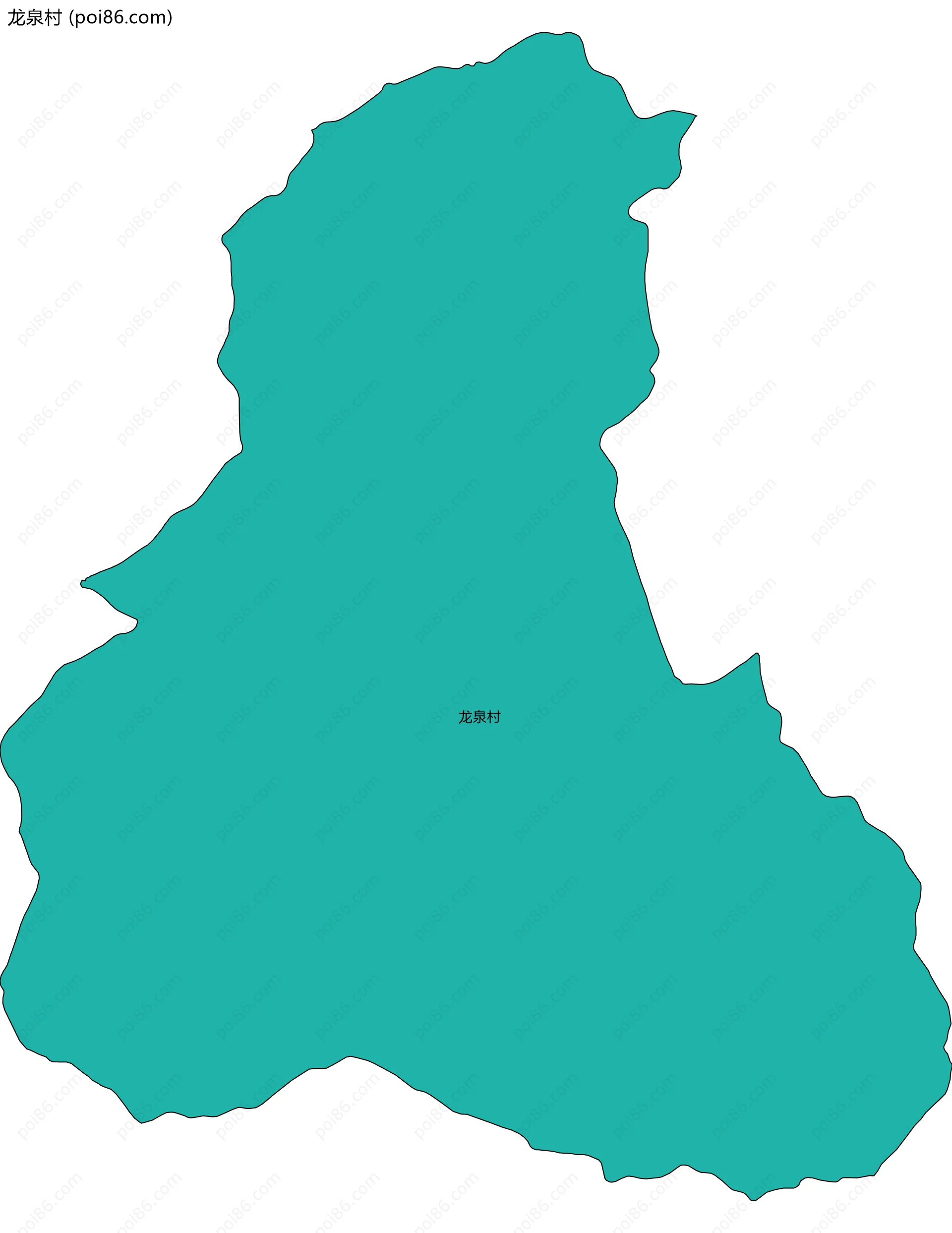 龙泉村边界地图