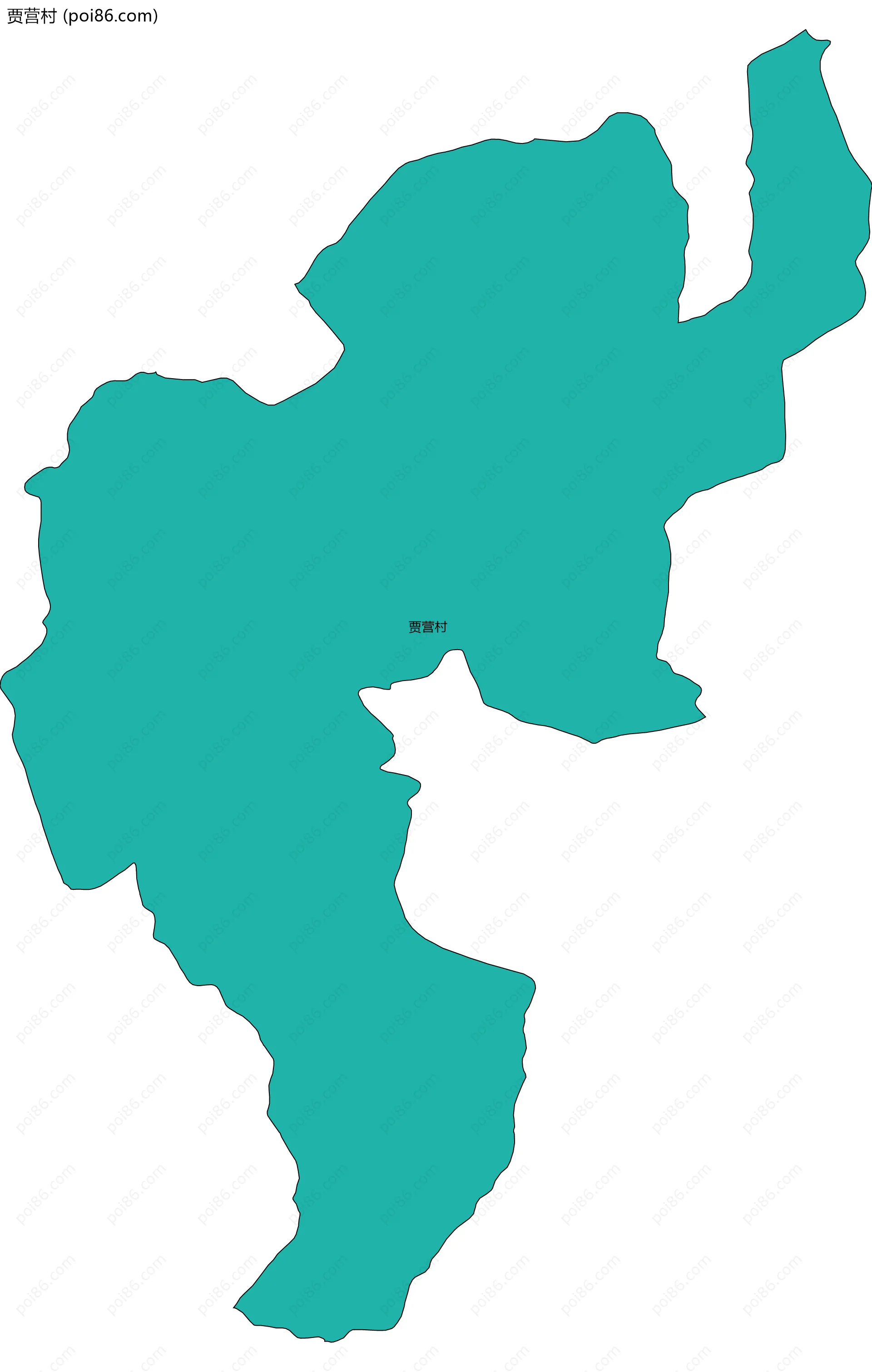 贾营村边界地图