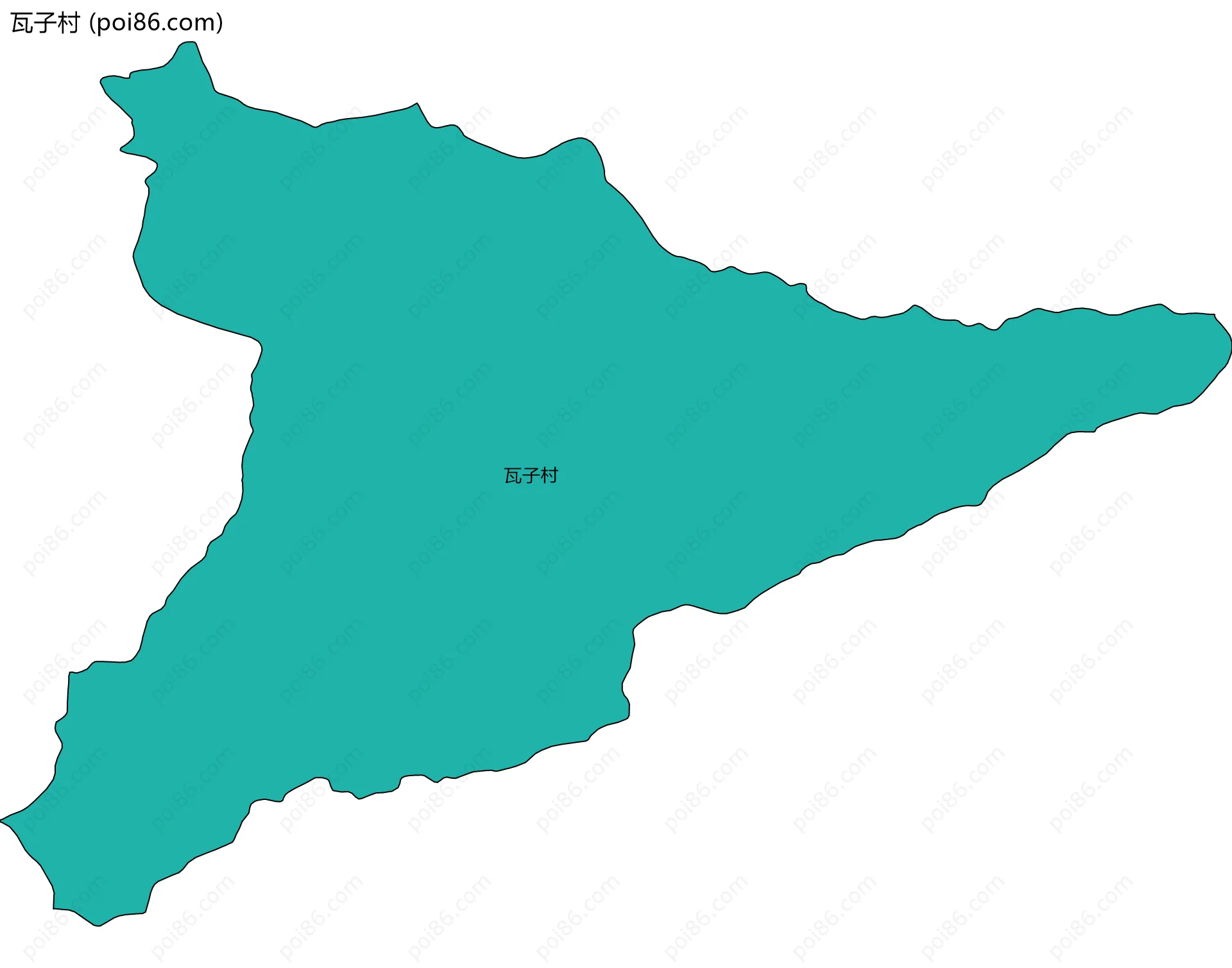 瓦子村边界地图