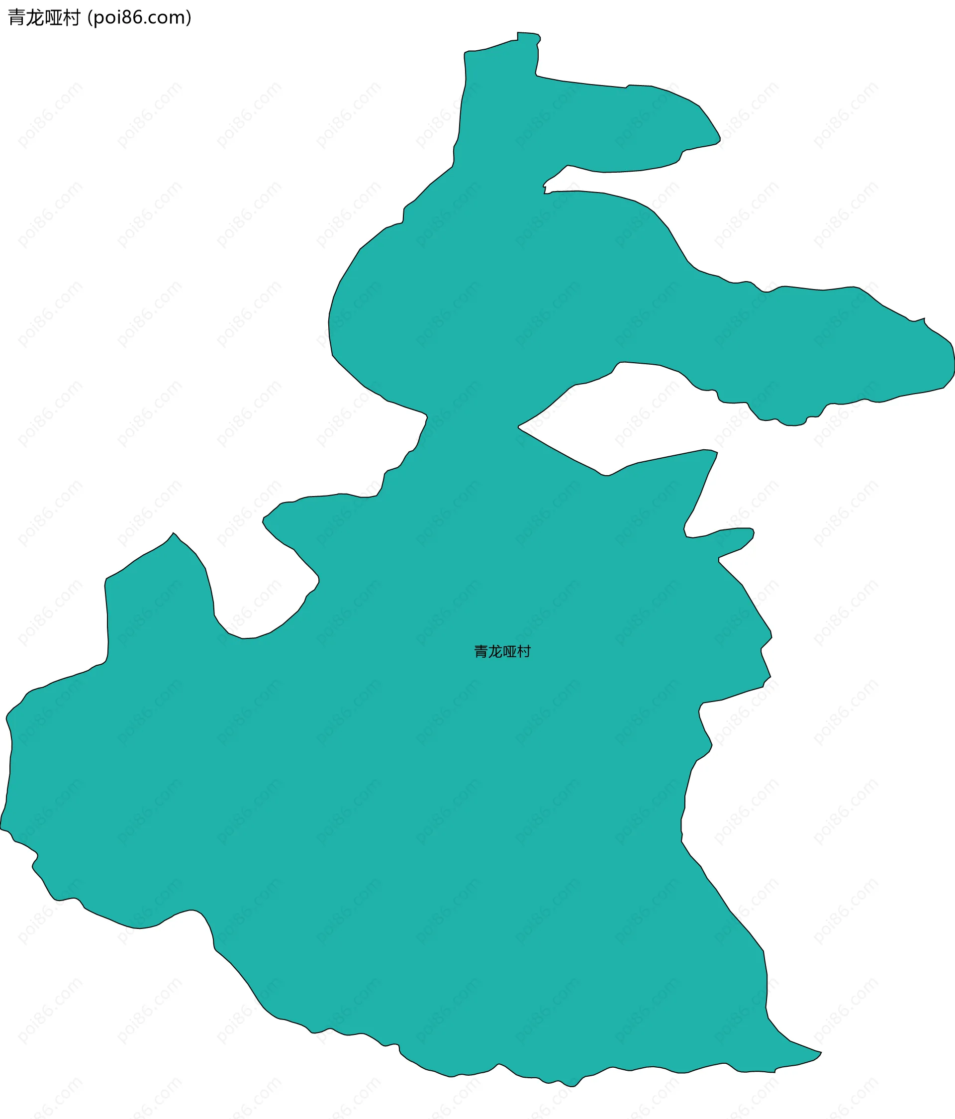 青龙哑村边界地图