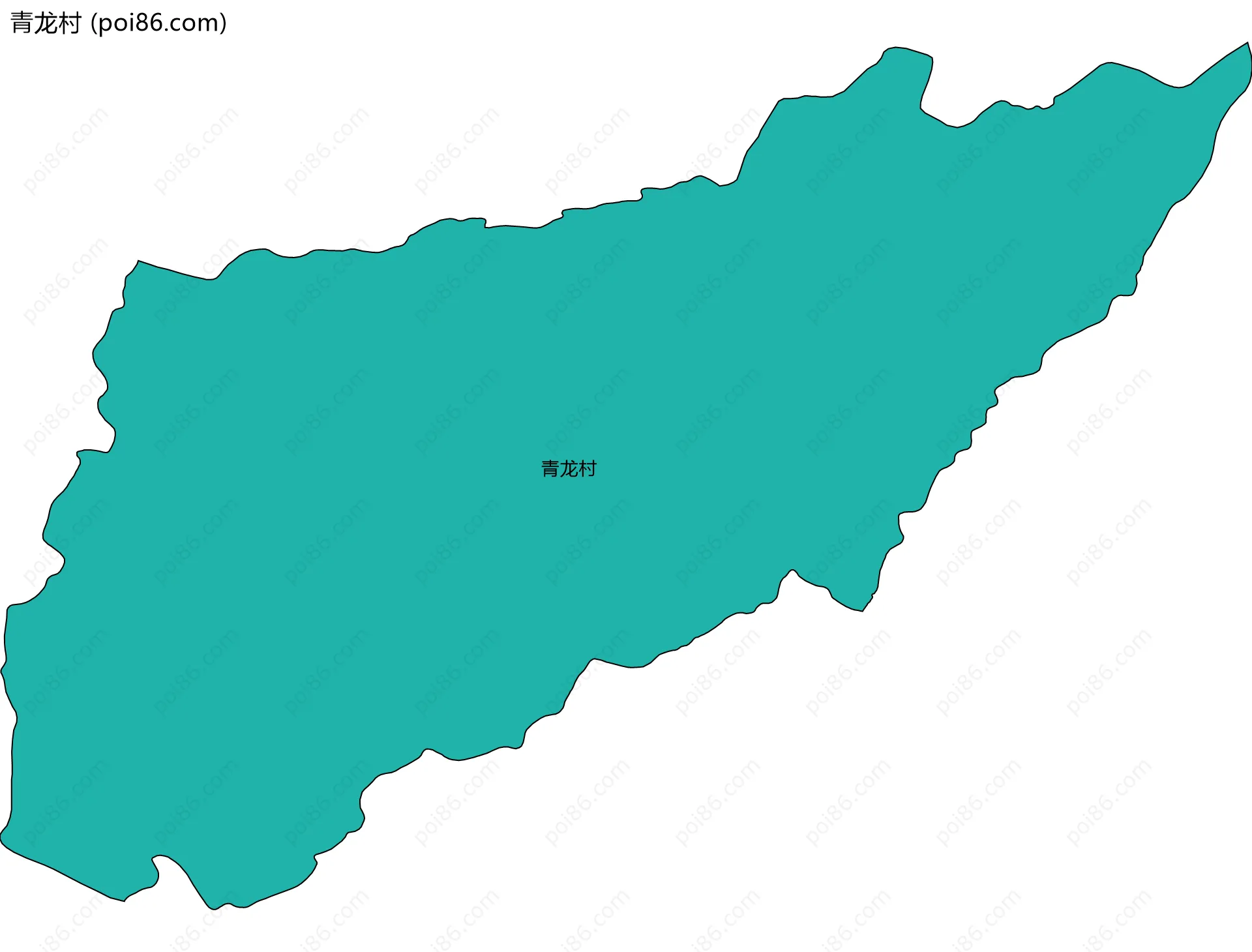 青龙村边界地图