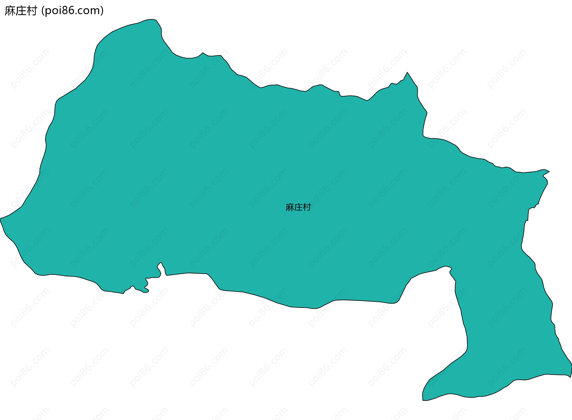麻庄村边界地图