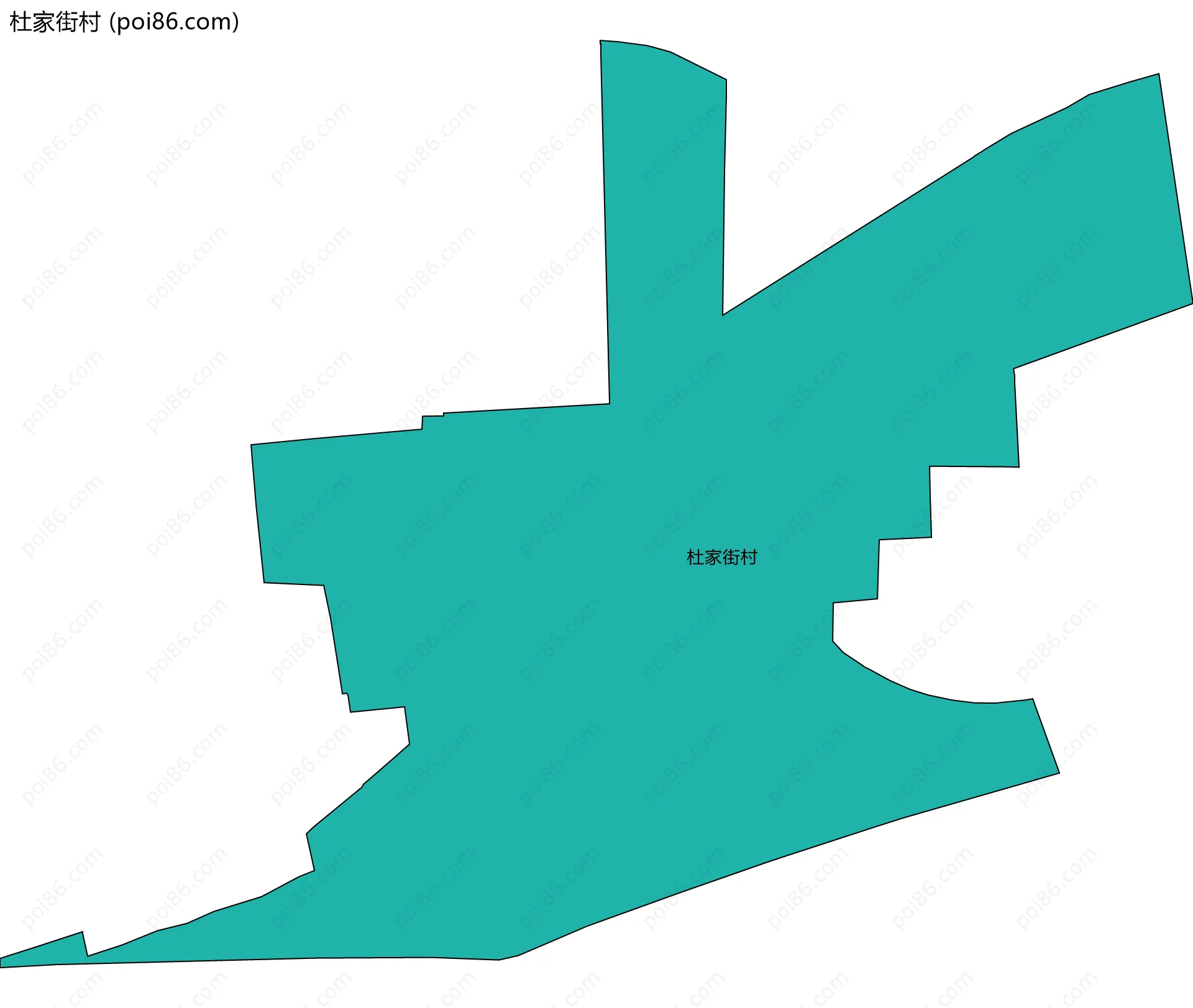杜家街村边界地图