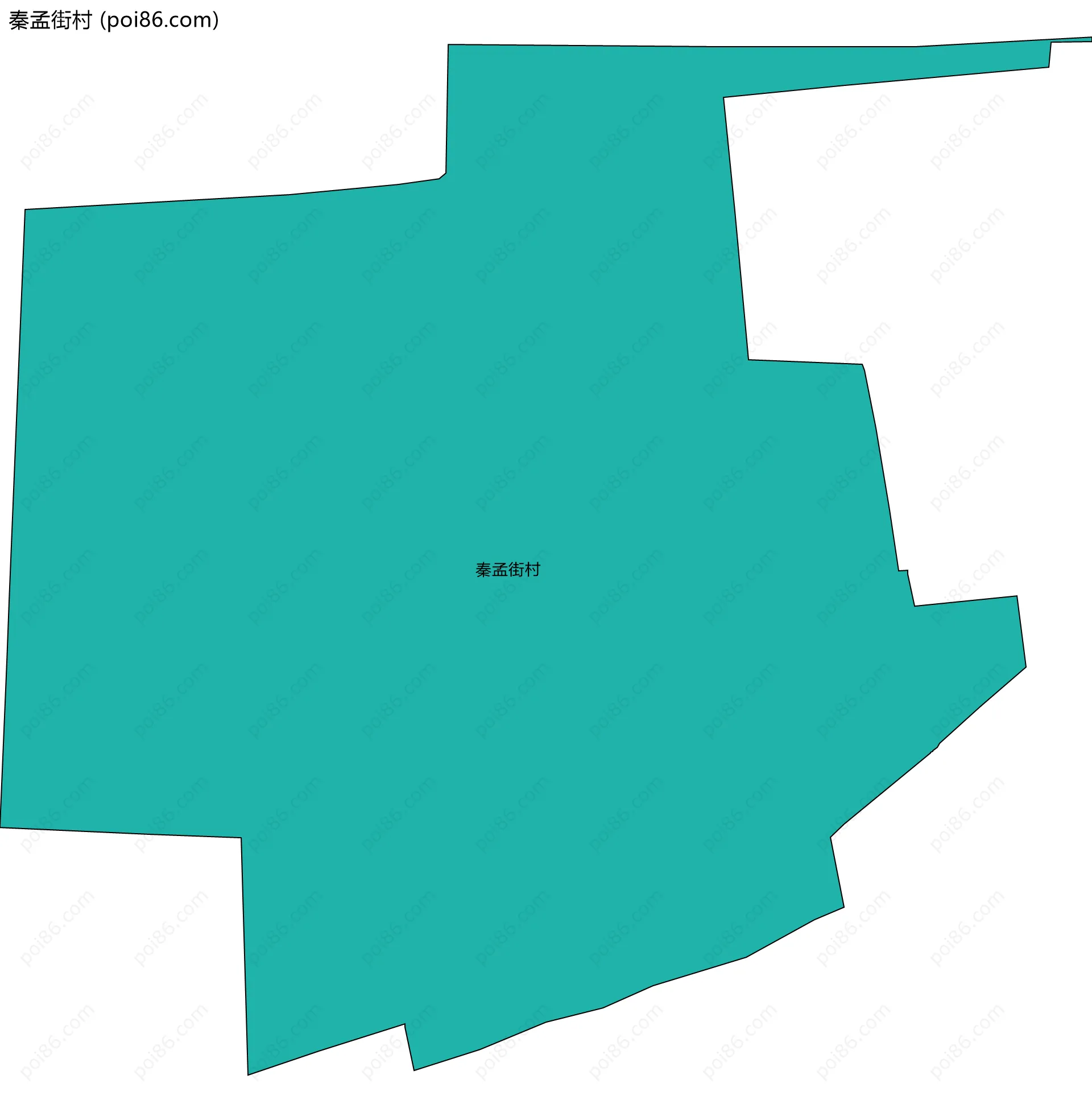 秦孟街村边界地图