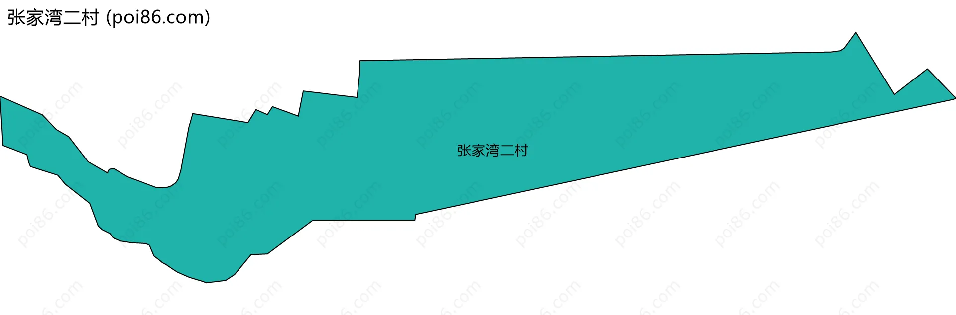 张家湾二村边界地图