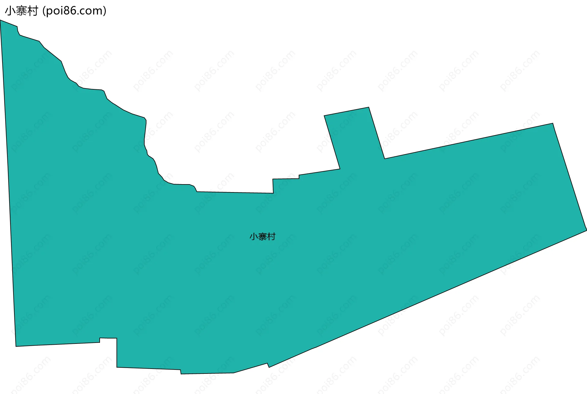 小寨村边界地图