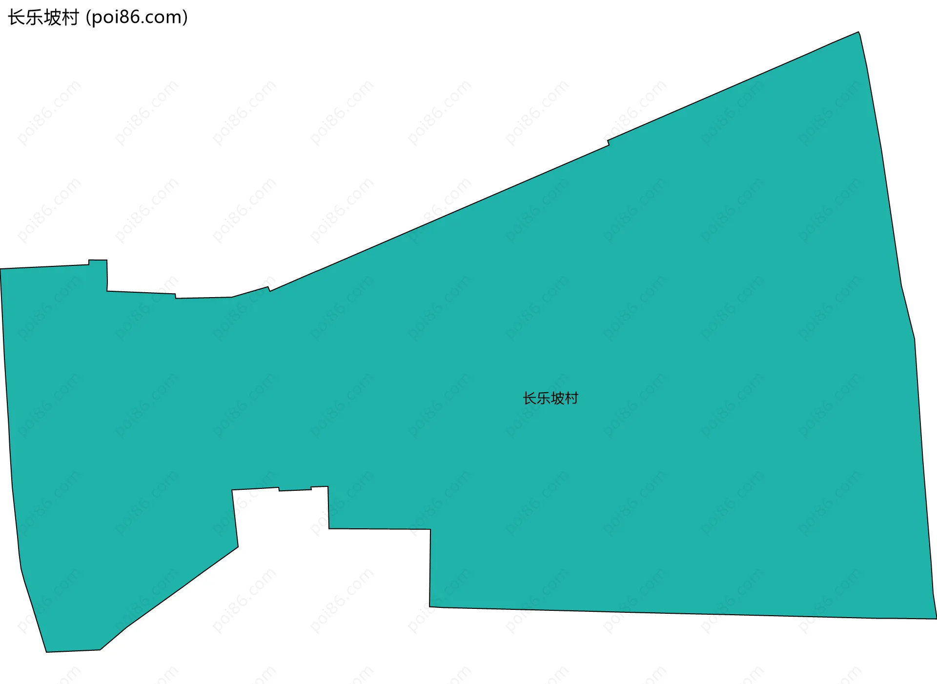 长乐坡村边界地图
