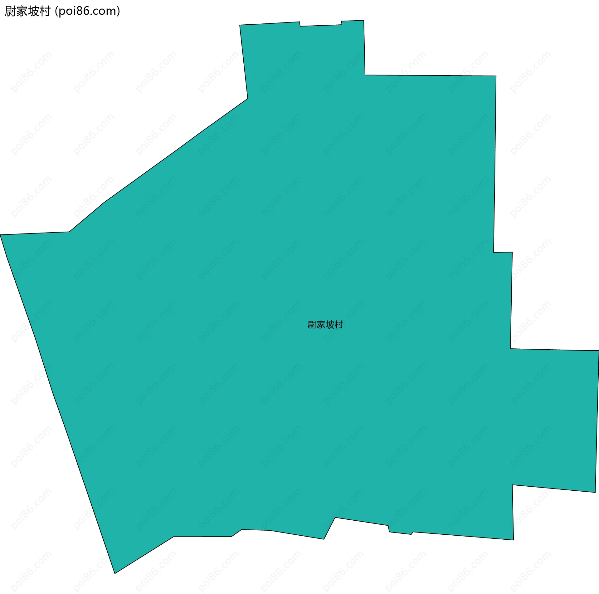 尉家坡村边界地图