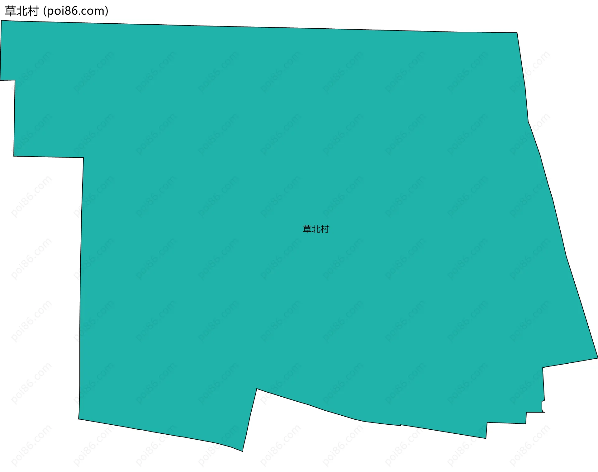 草北村边界地图