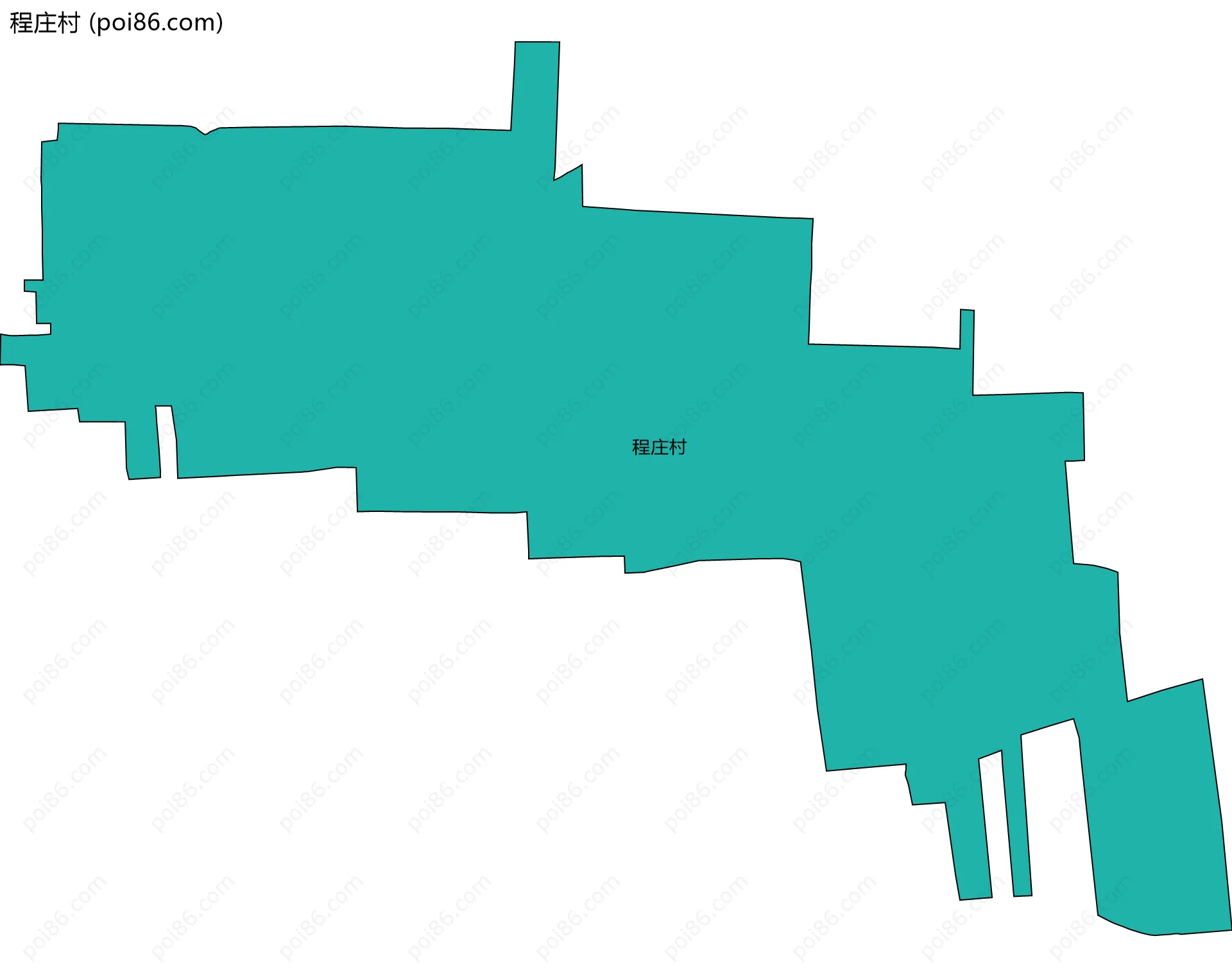 程庄村边界地图