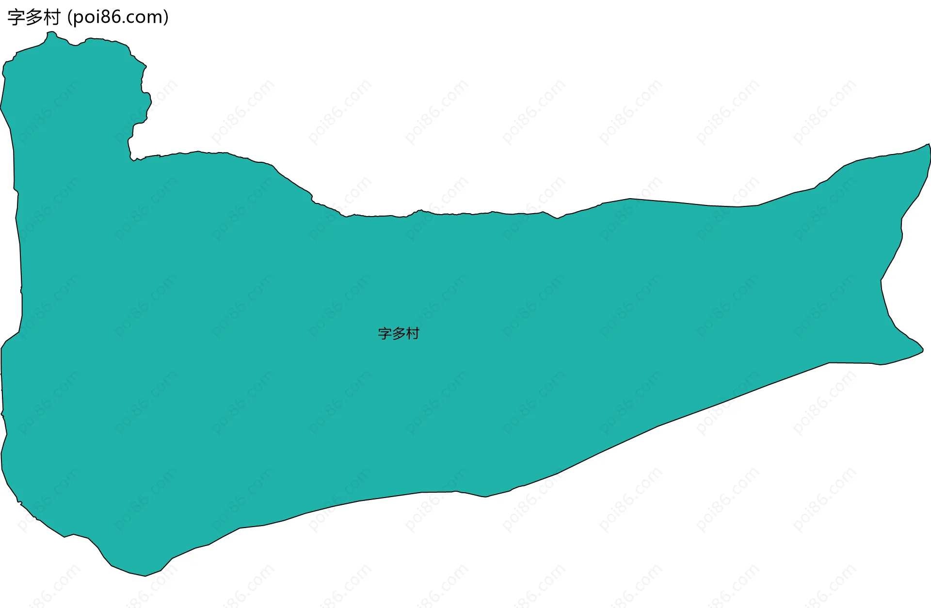 字多村边界地图