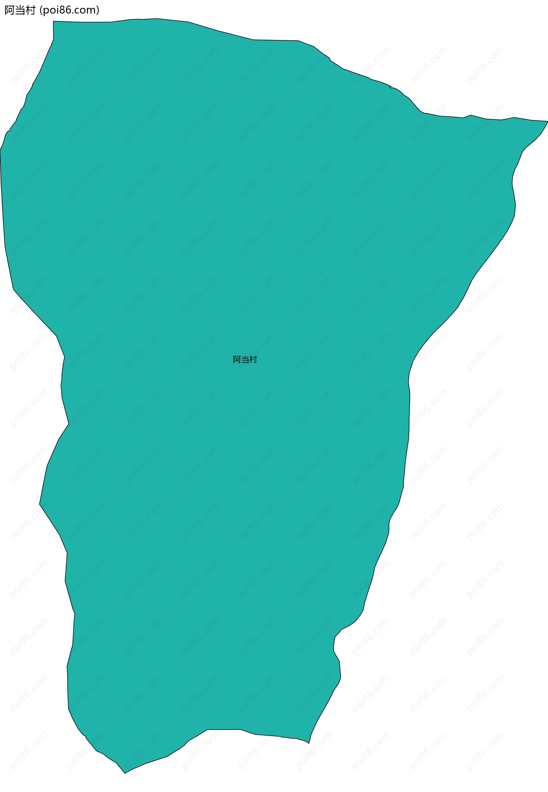 阿当村边界地图