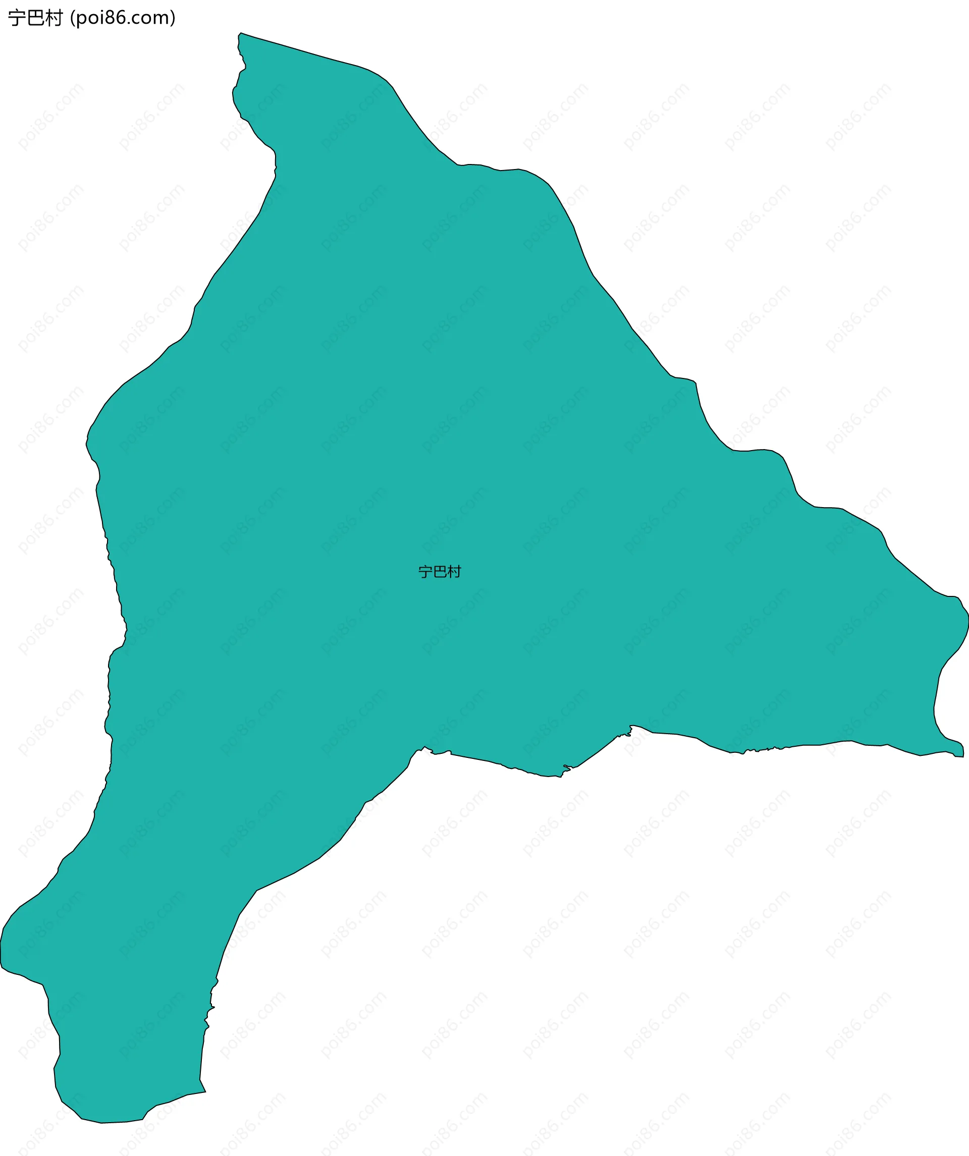 宁巴村边界地图