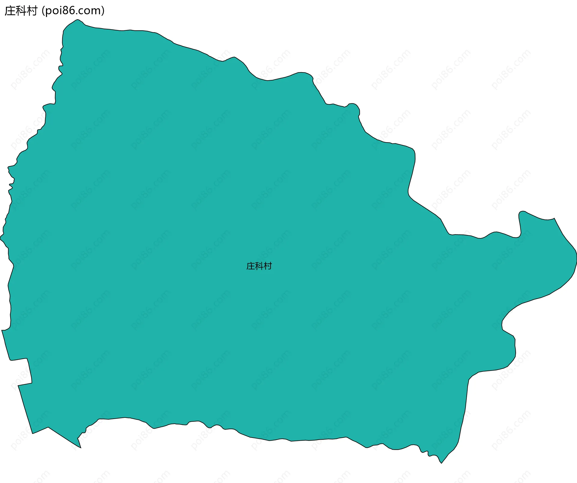 庄科村边界地图