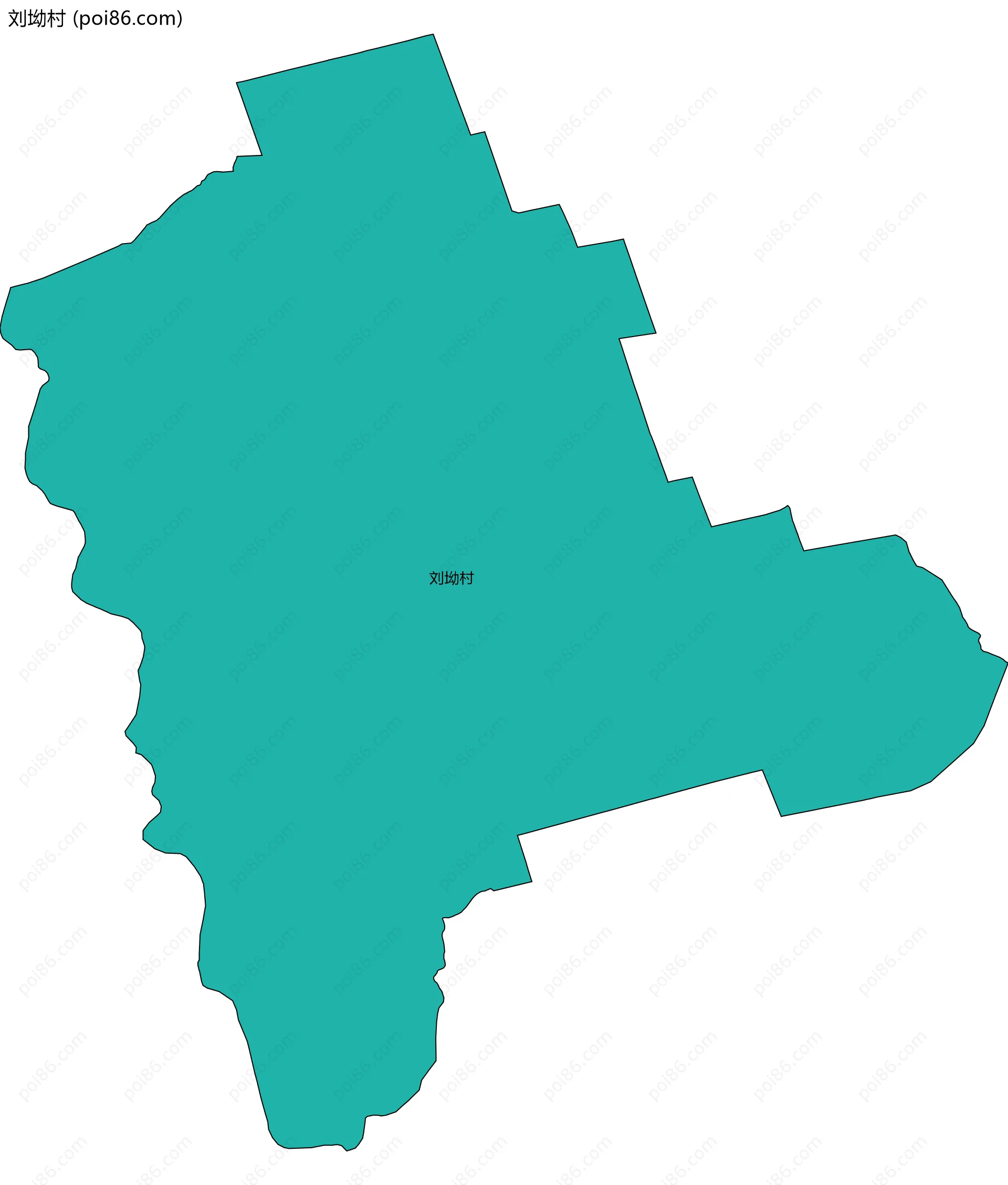 刘坳村边界地图