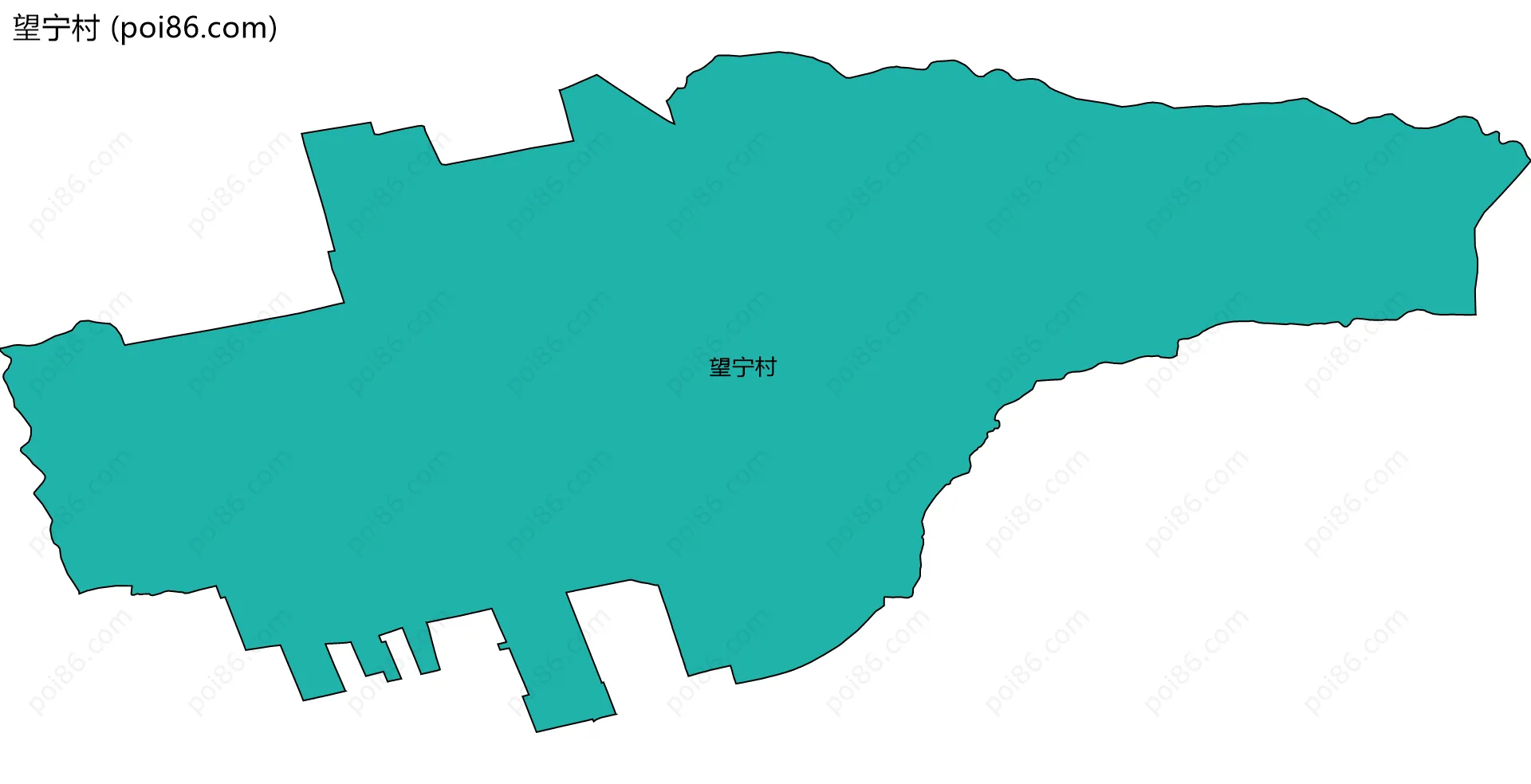 望宁村边界地图