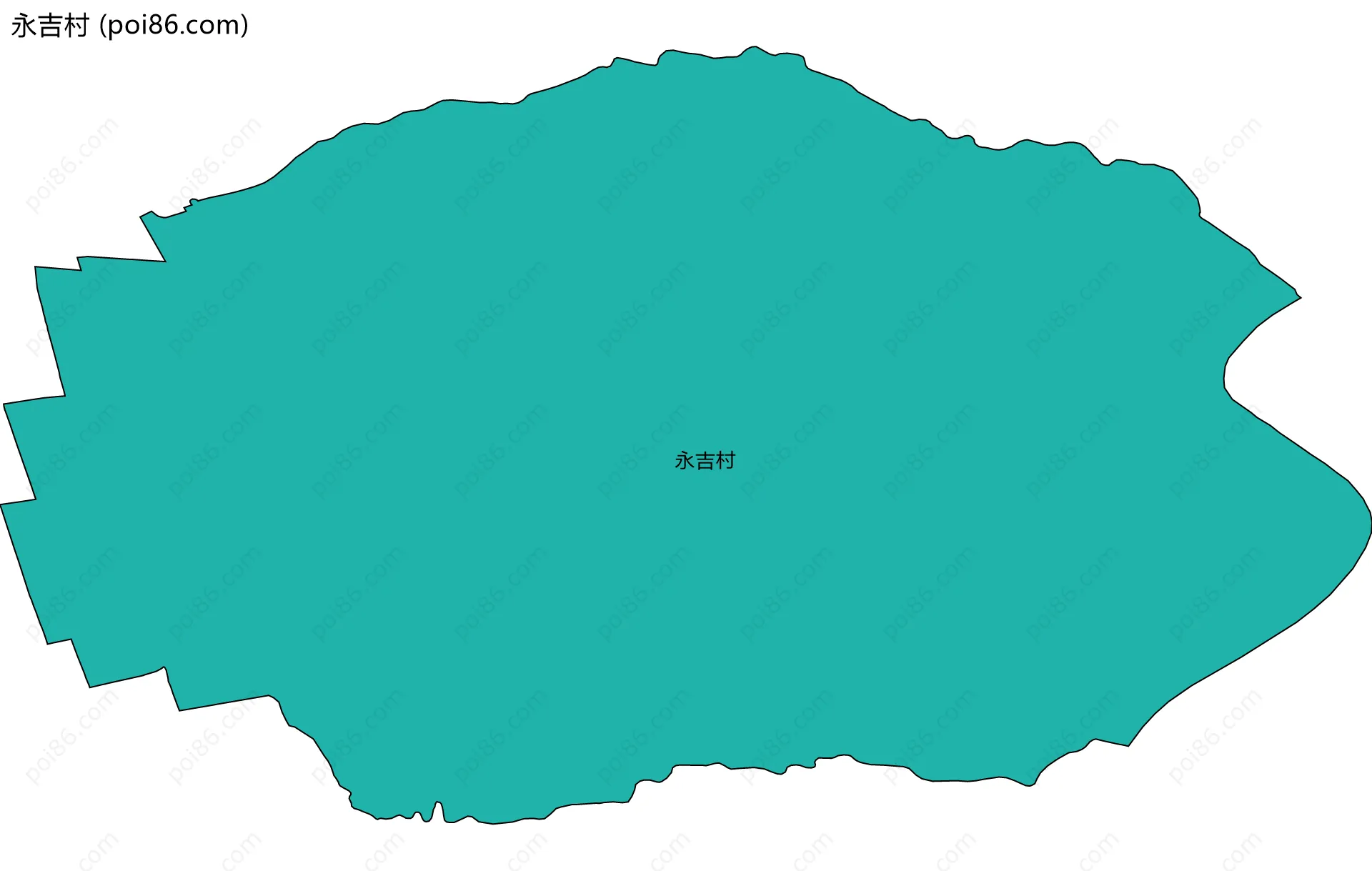 永吉村边界地图