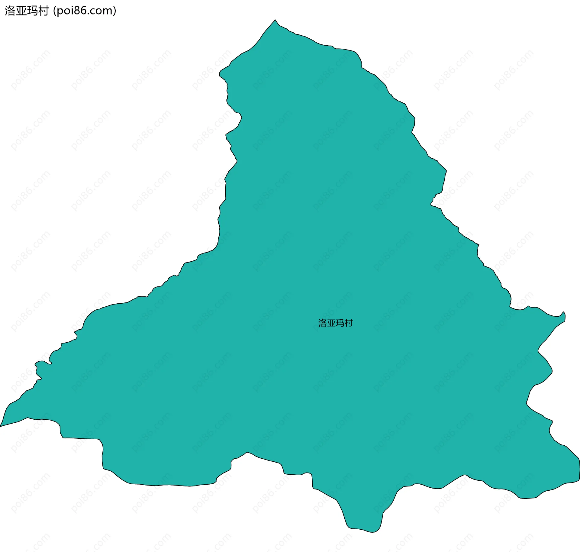 洛亚玛村边界地图