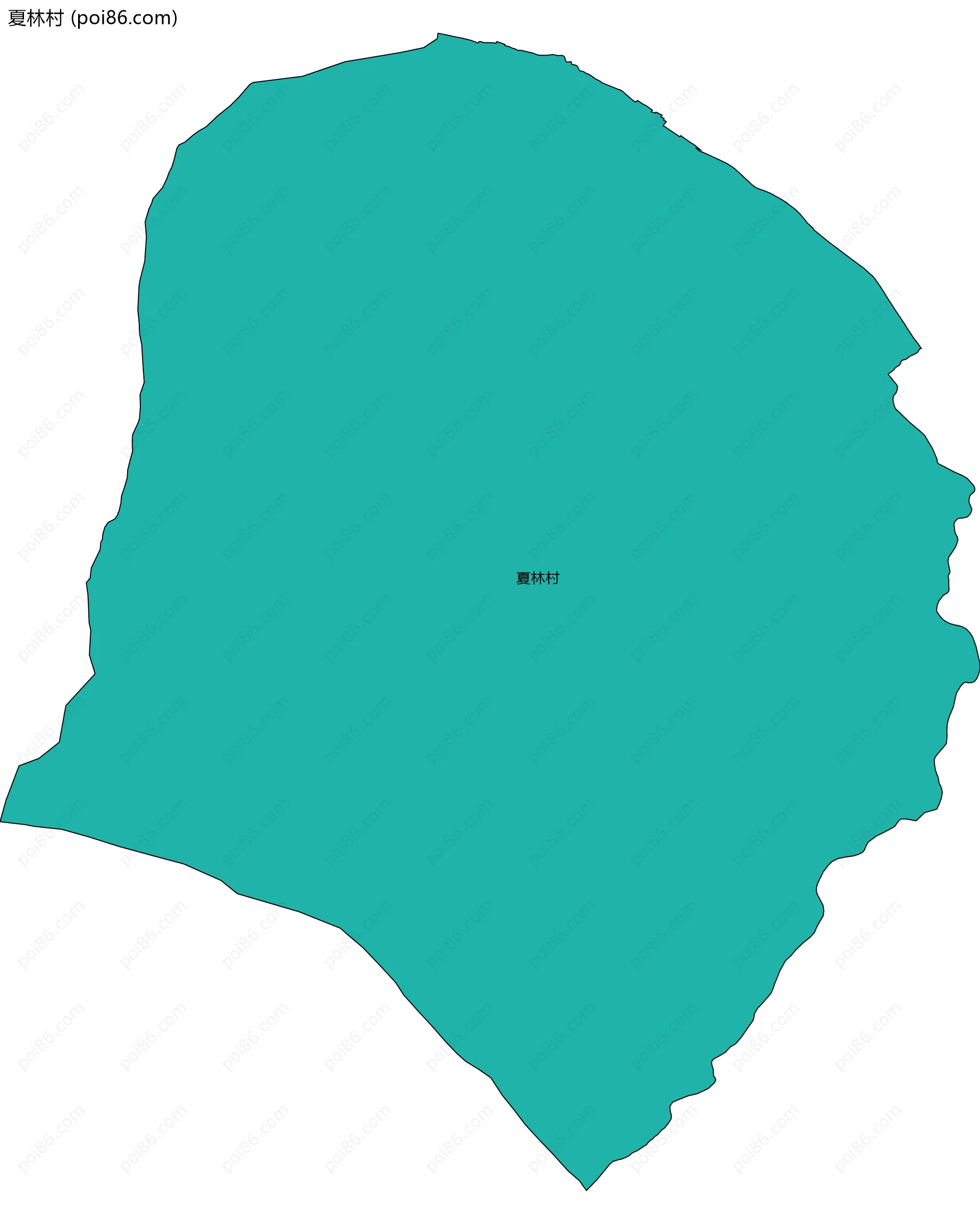 夏林村边界地图