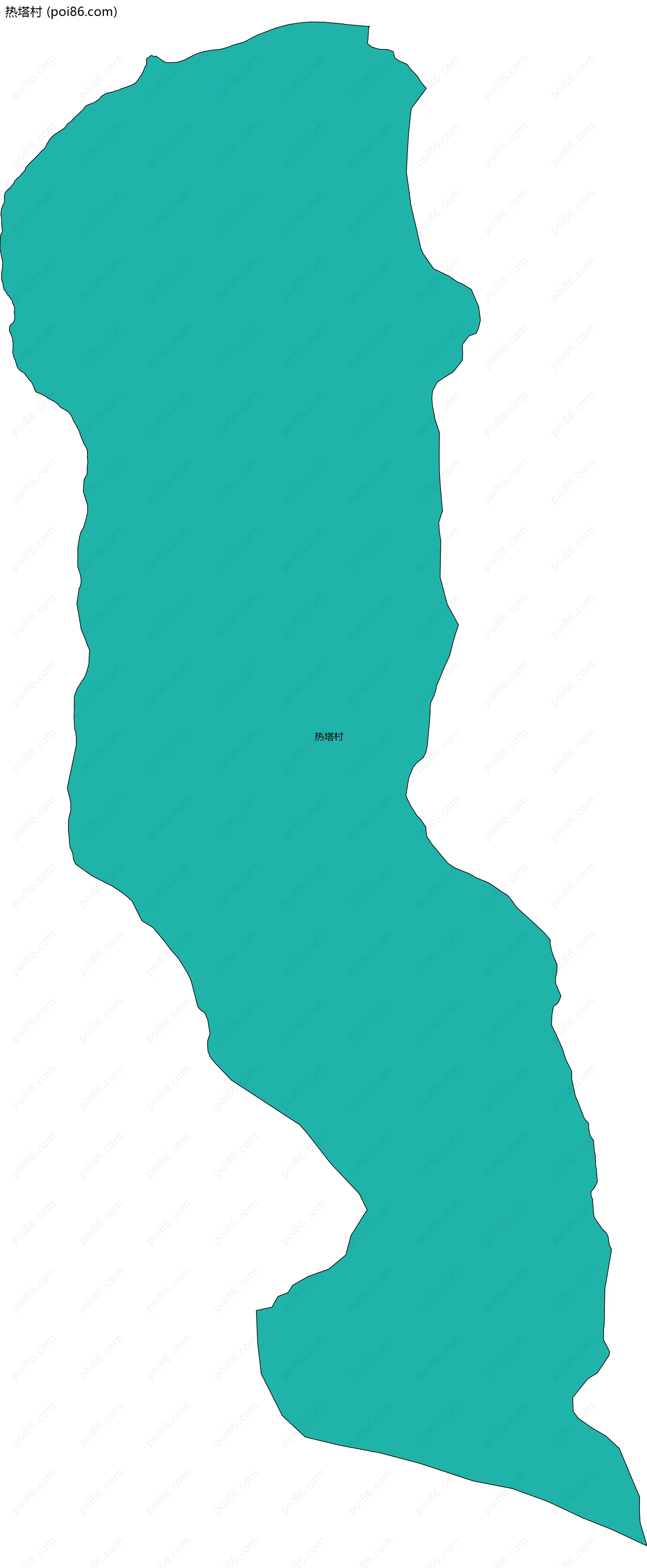 热塔村边界地图