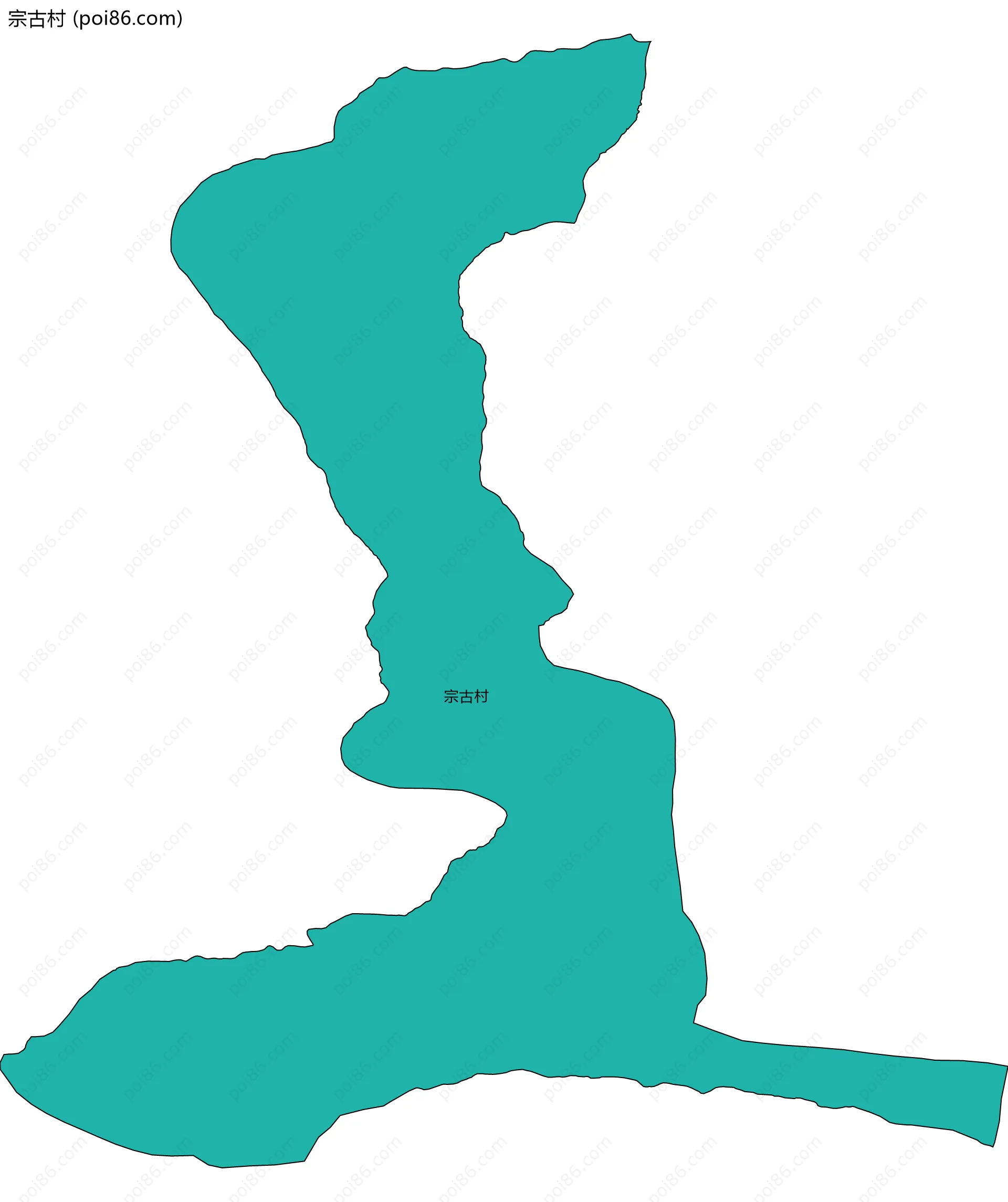 宗古村边界地图