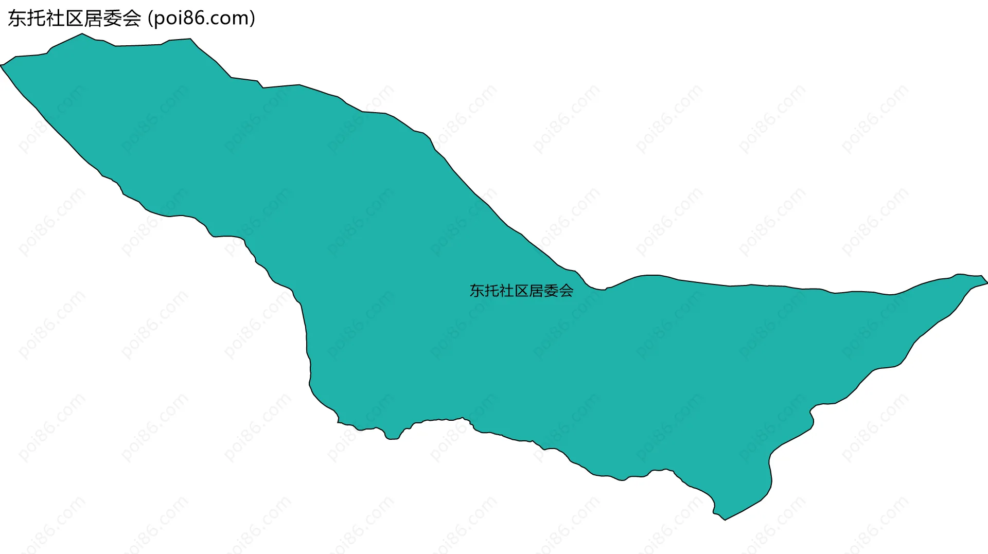 东托社区居委会边界地图