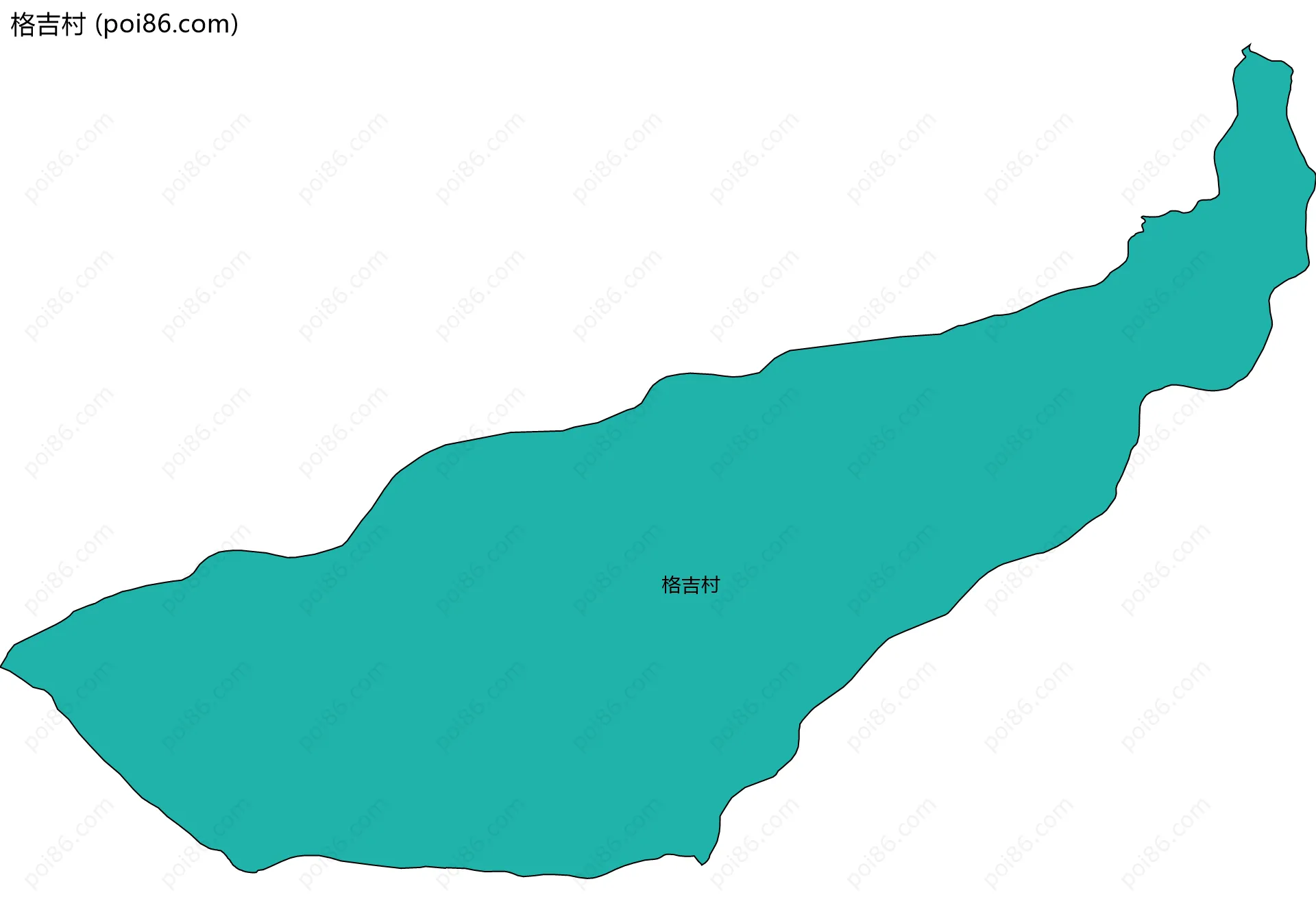 格吉村边界地图