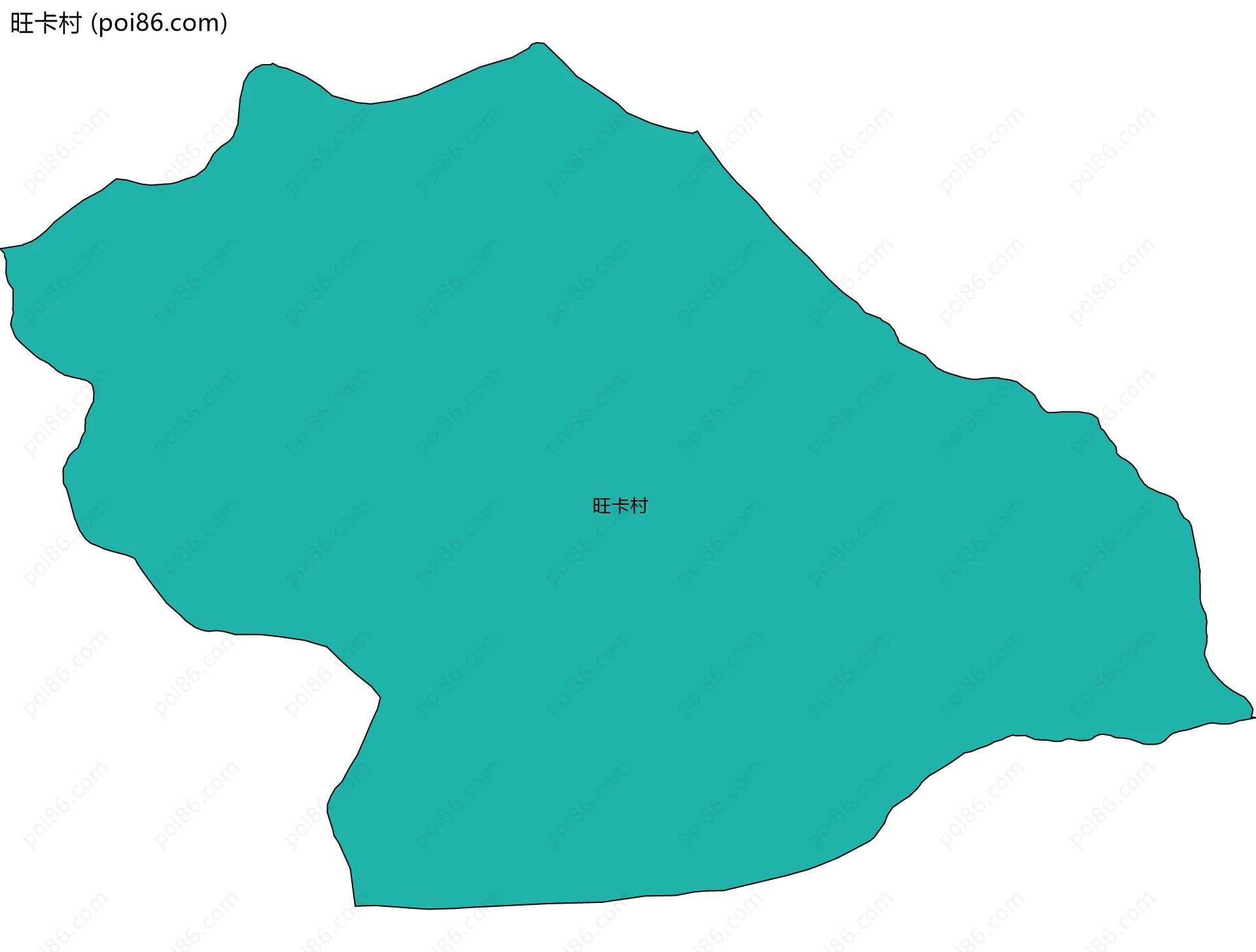 旺卡村边界地图