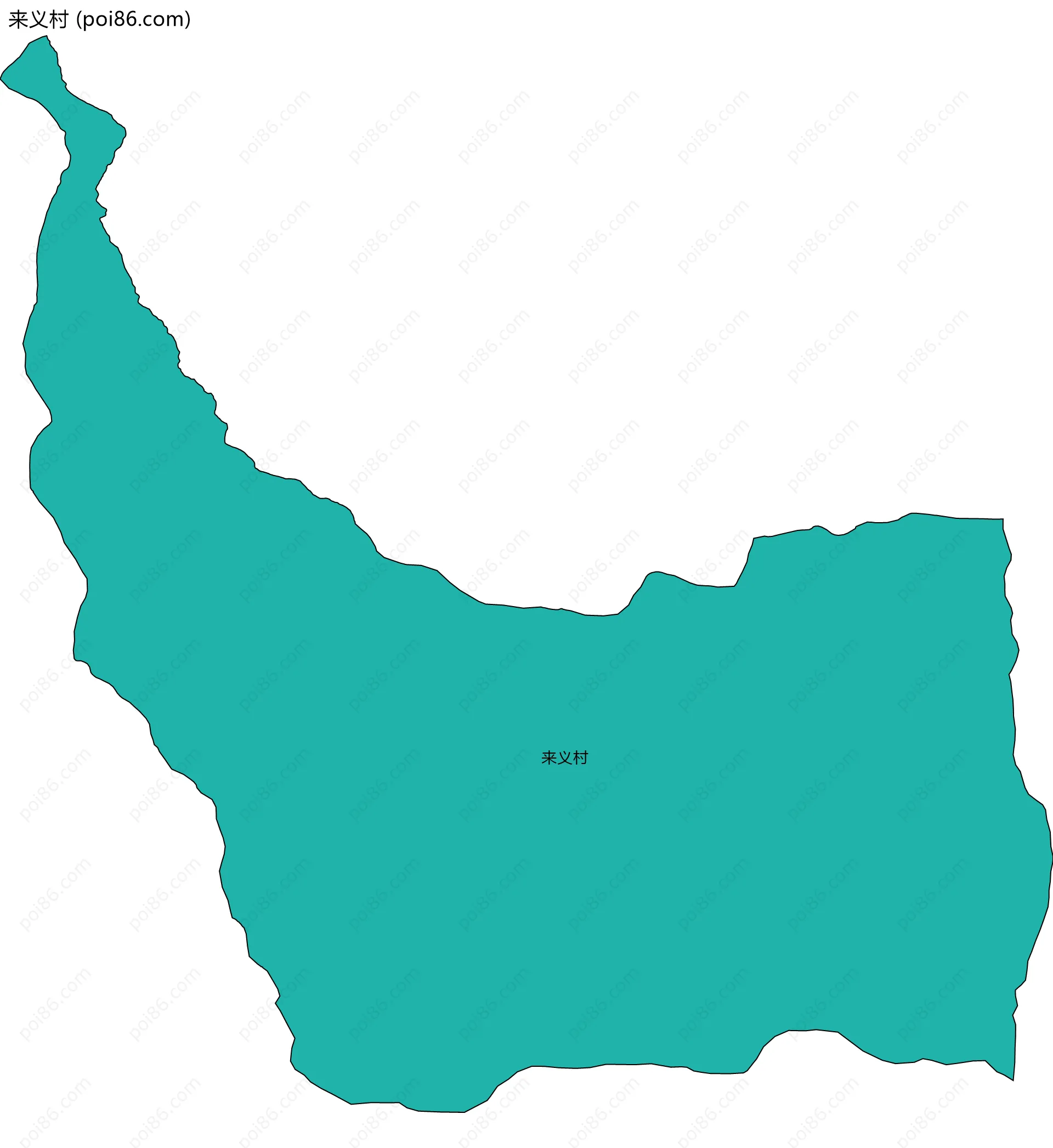 来义村边界地图