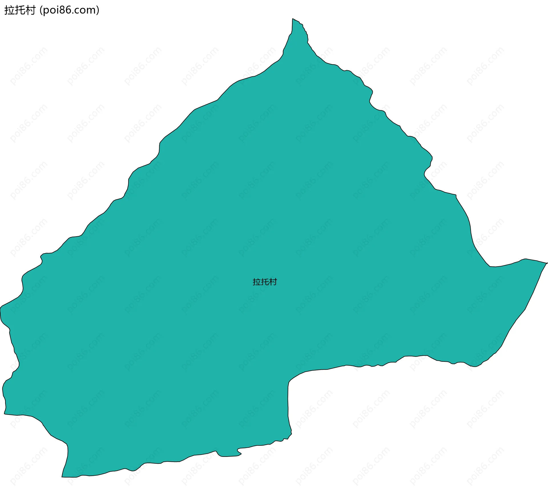 拉托村边界地图