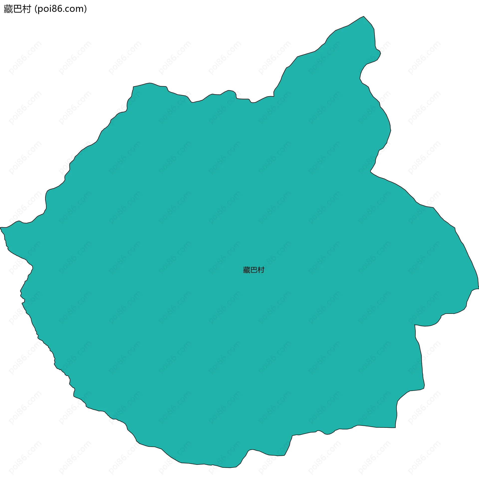 藏巴村边界地图