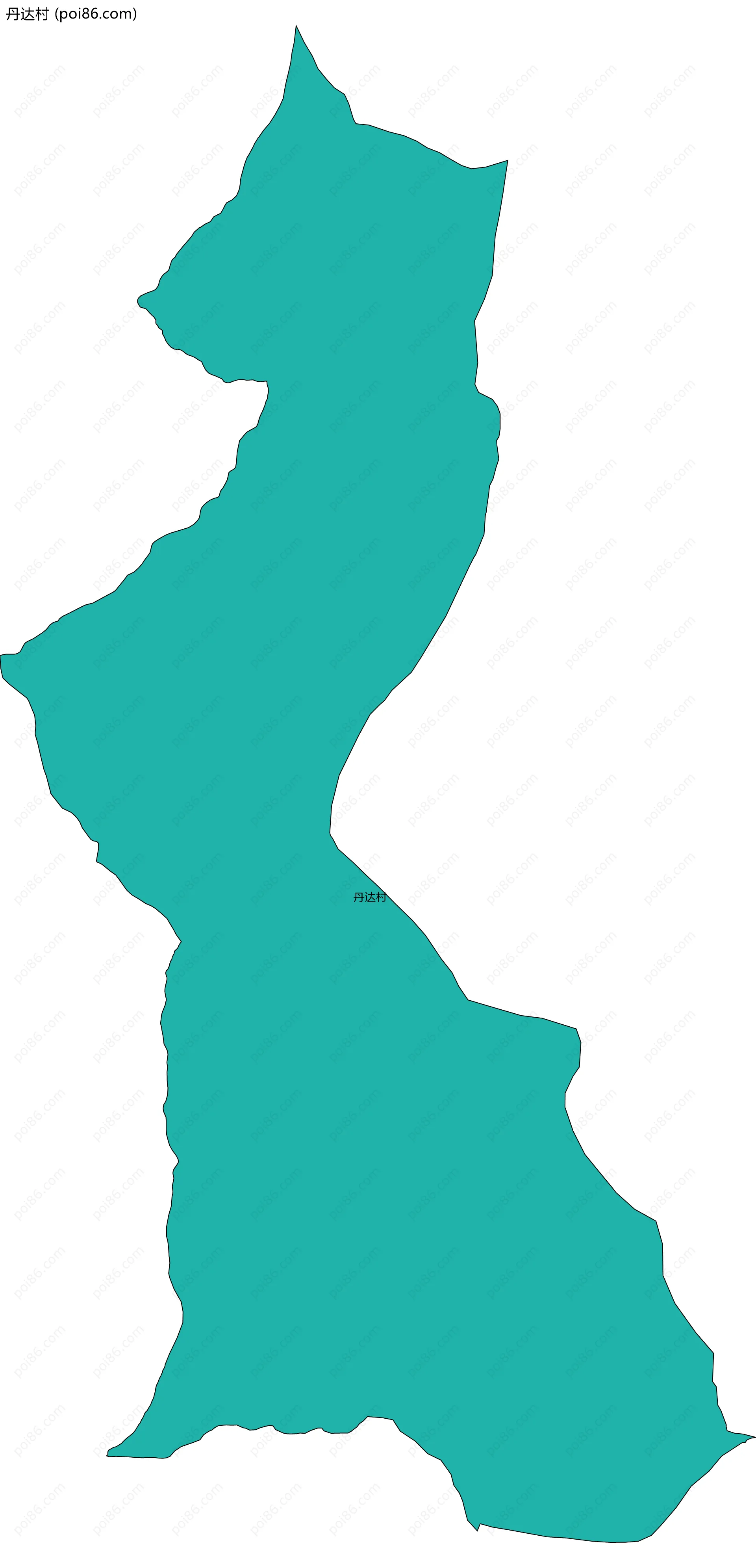 丹达村边界地图