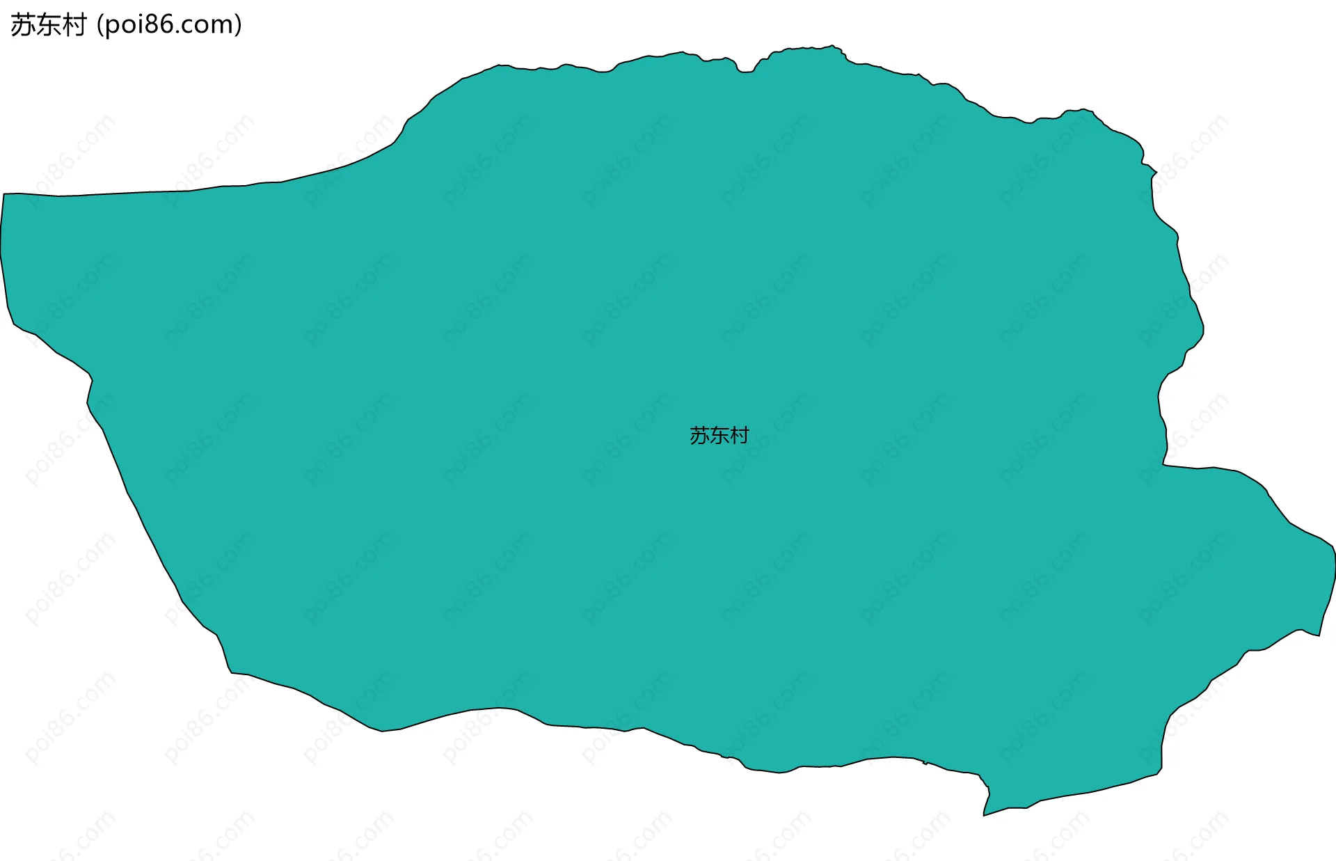 苏东村边界地图