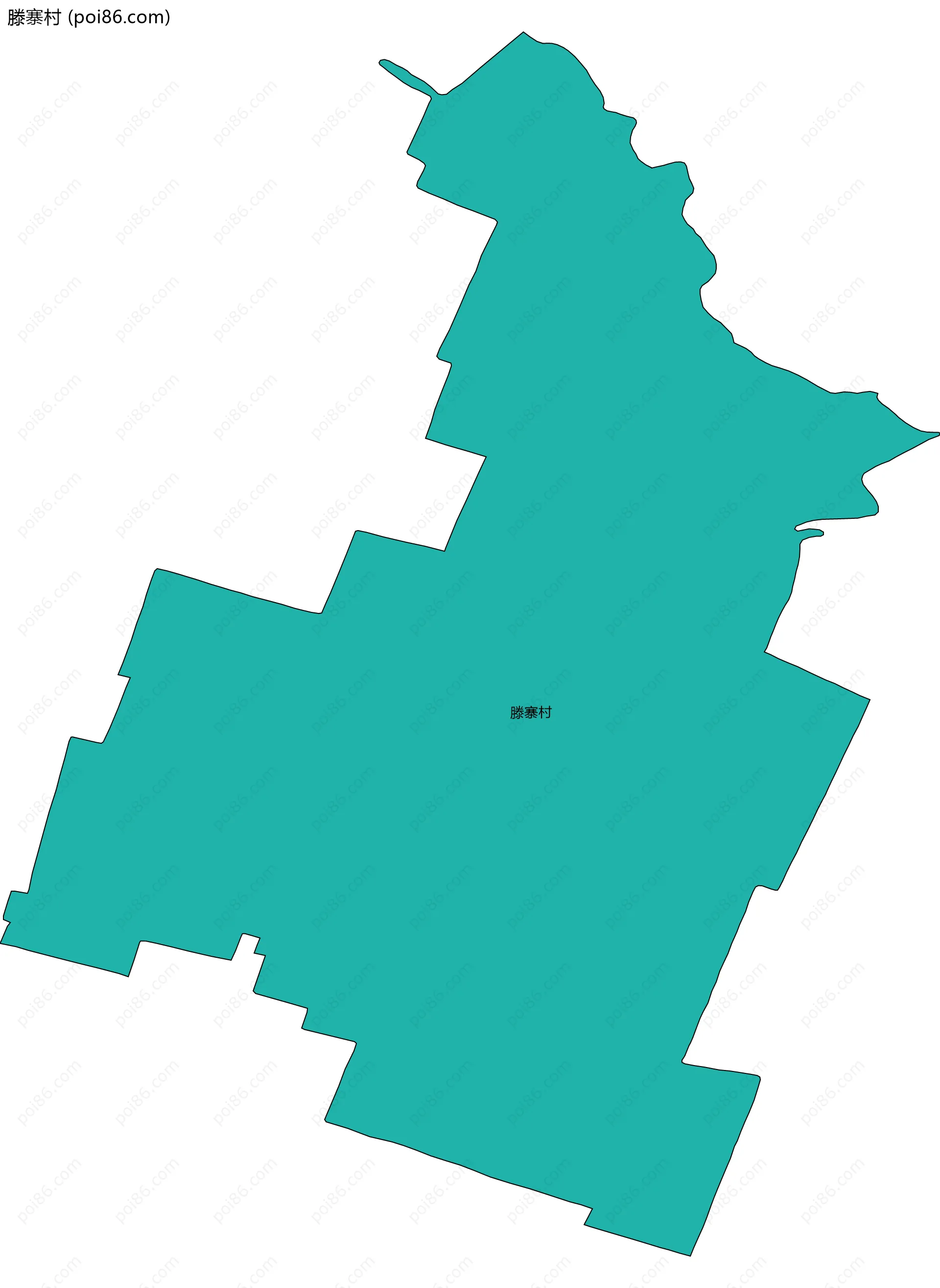 滕寨村边界地图