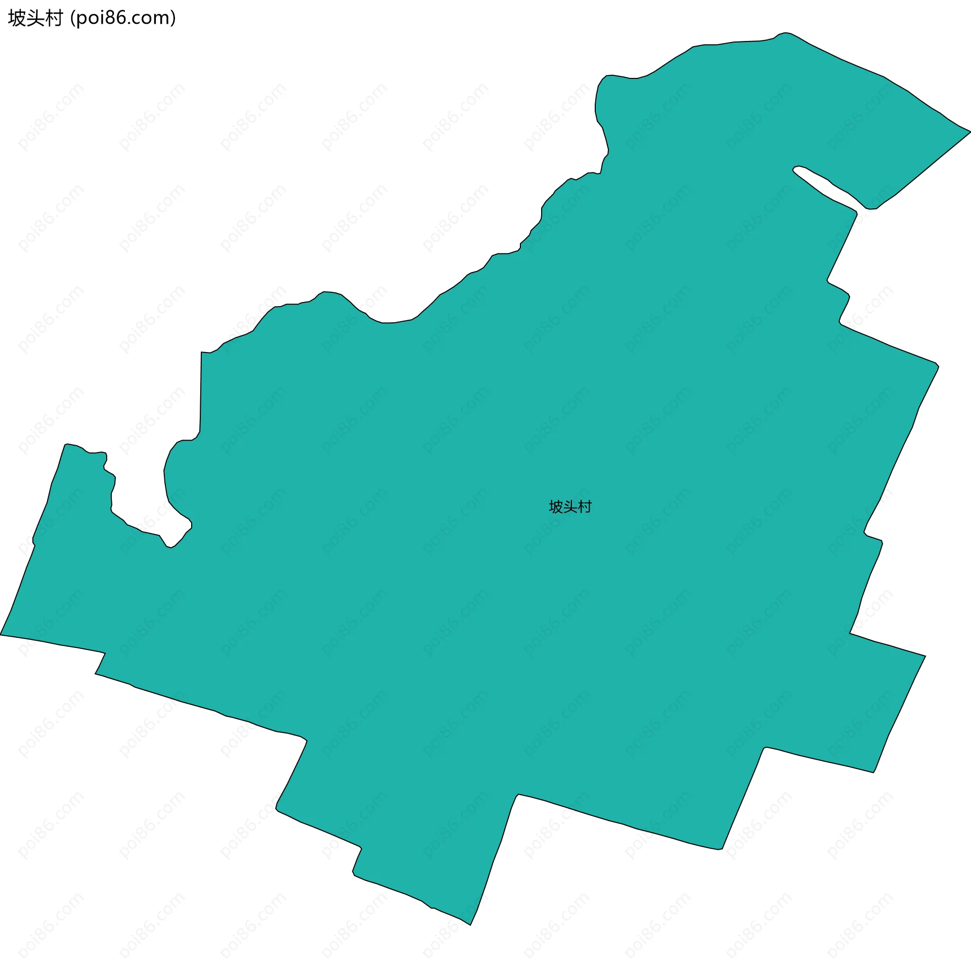 坡头村边界地图