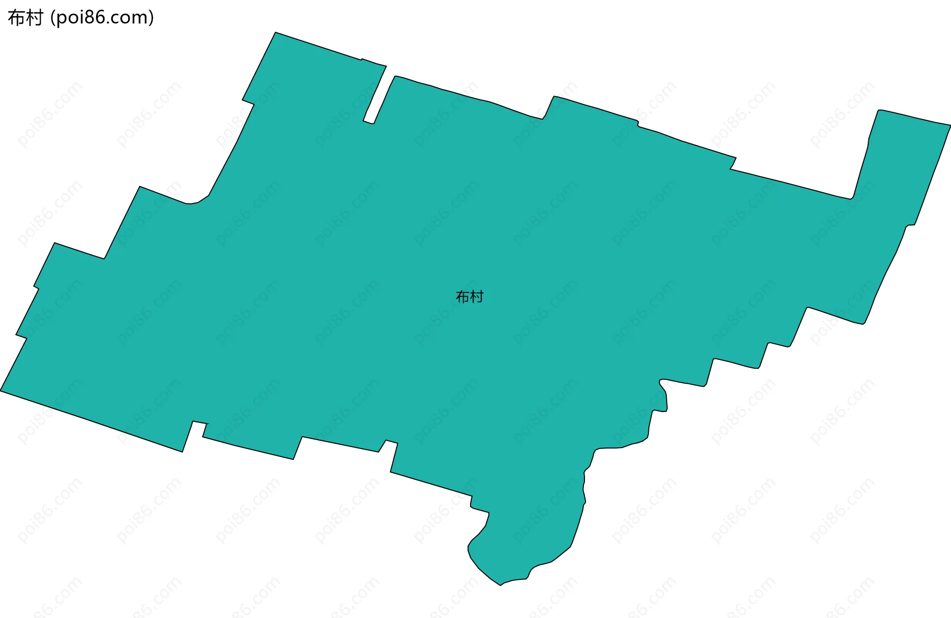 布村边界地图