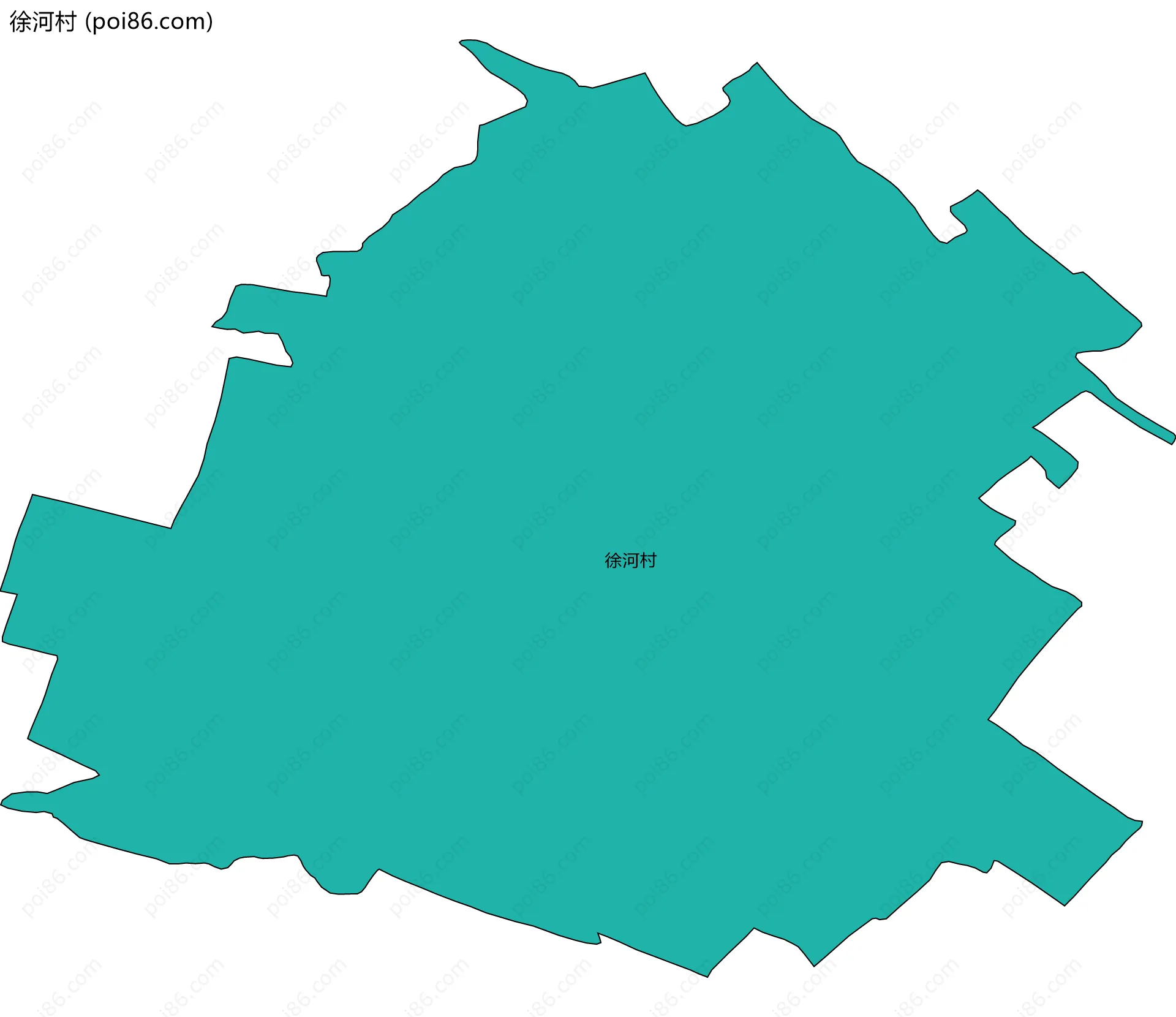 徐河村边界地图