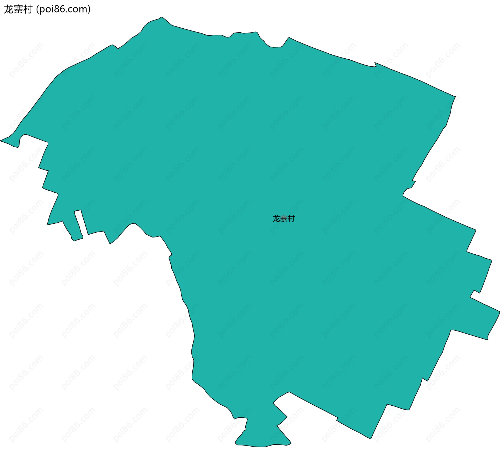 龙寨村边界地图