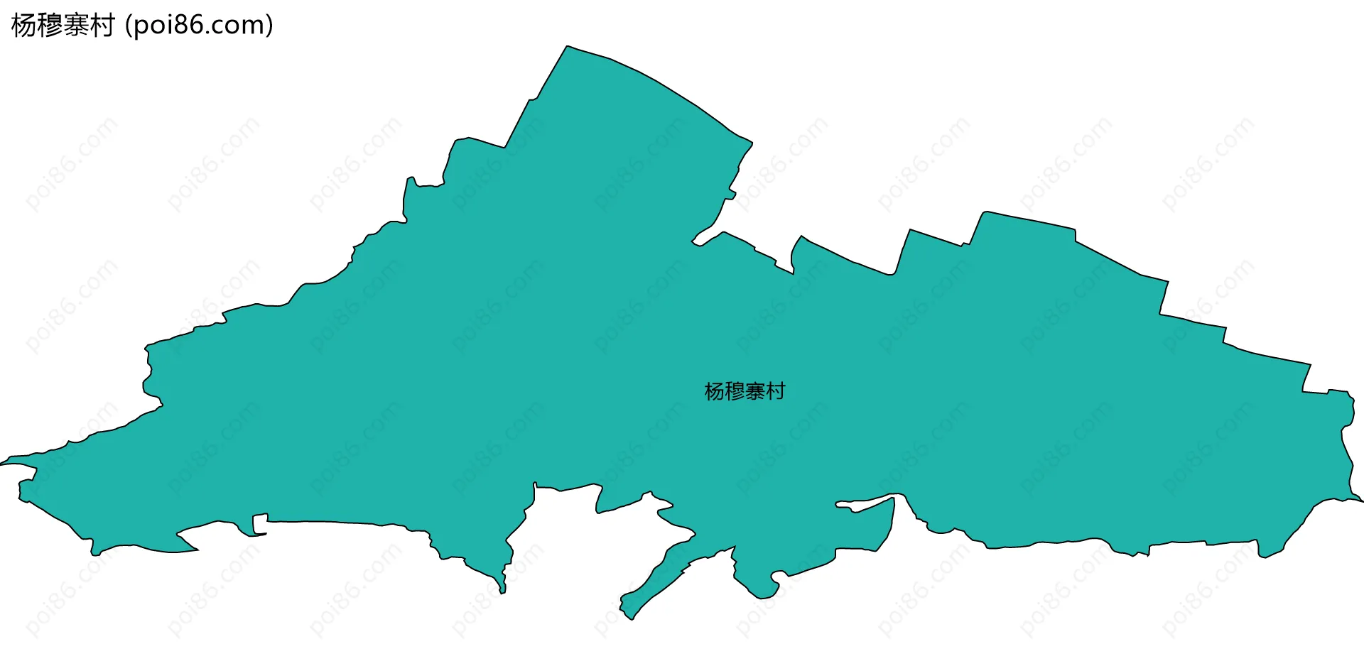 杨穆寨村边界地图