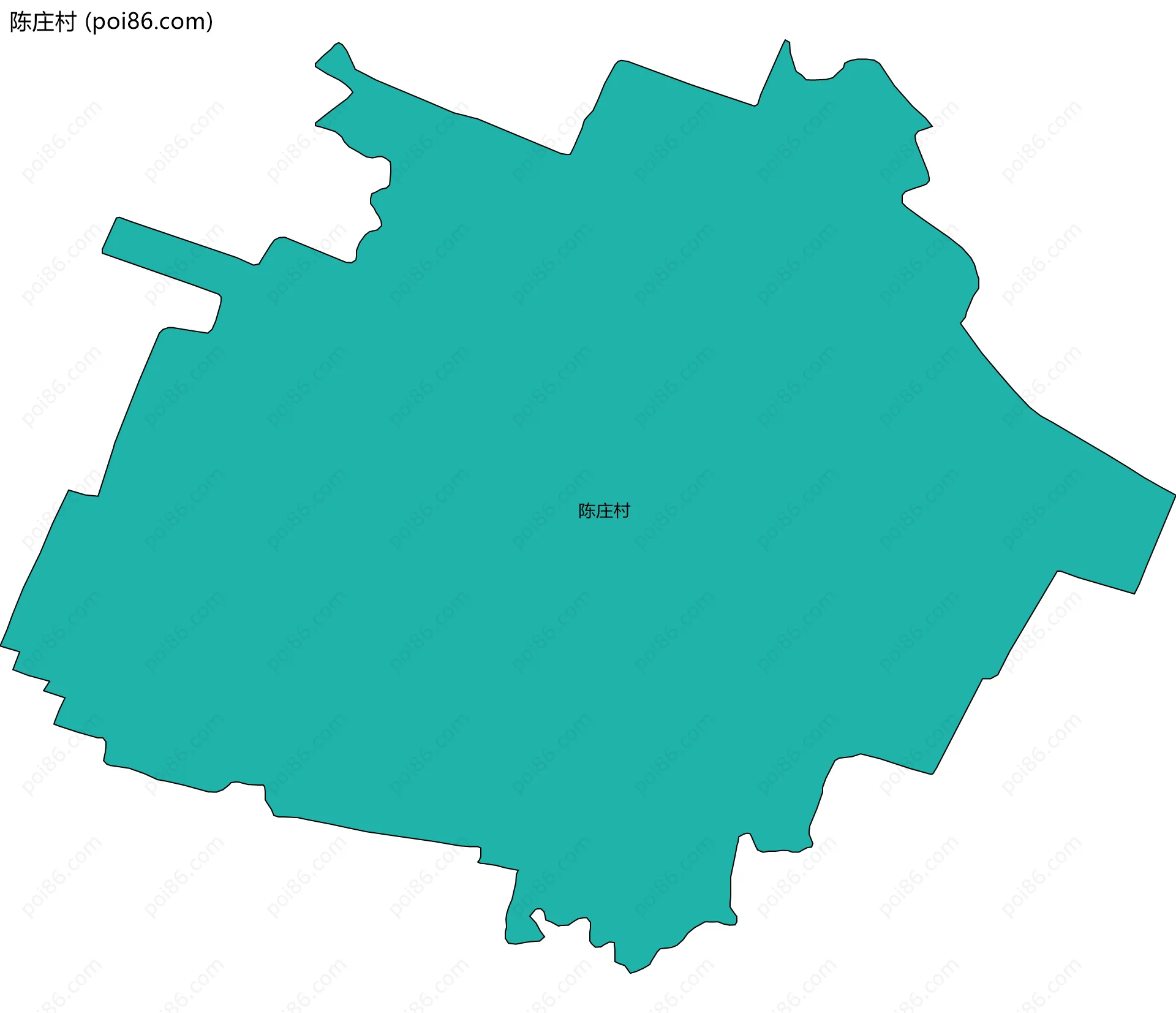 陈庄村边界地图