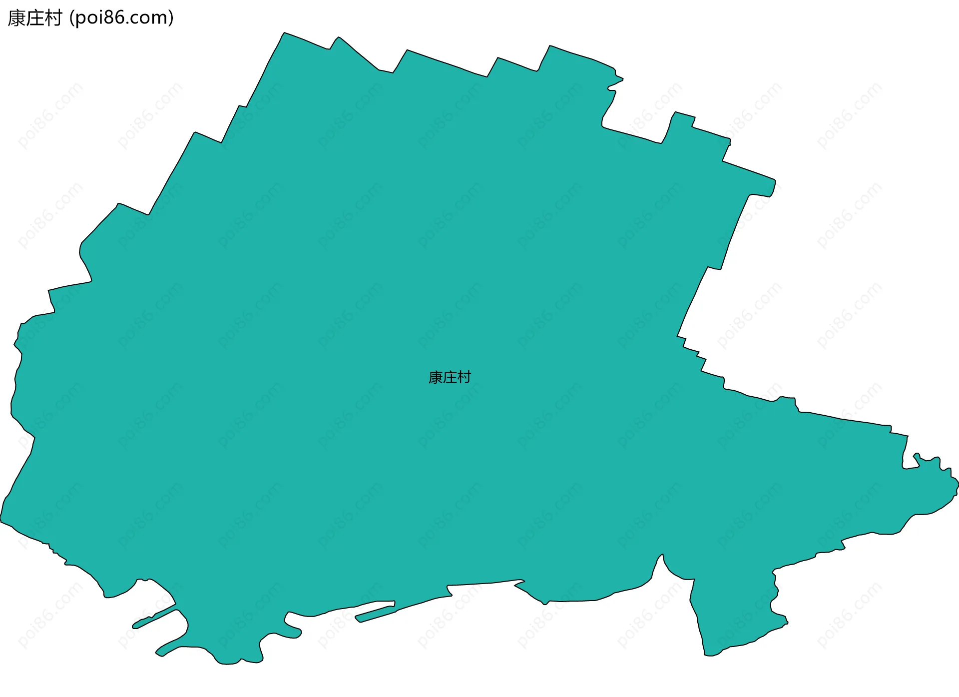 康庄村边界地图