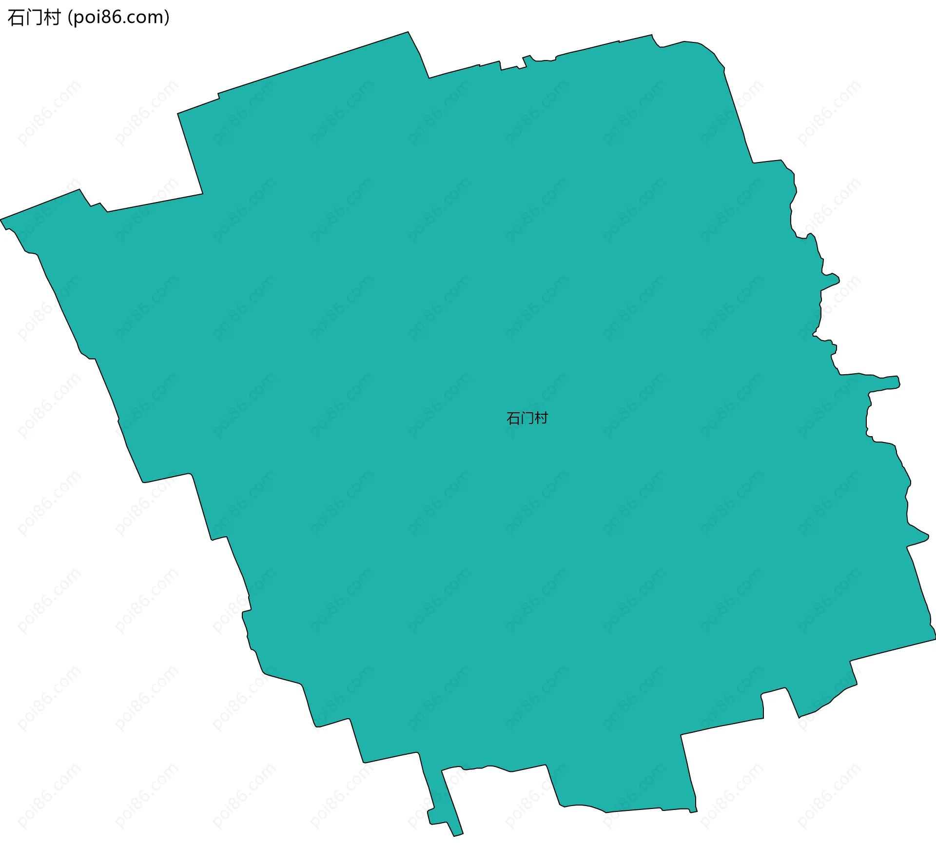 石门村边界地图