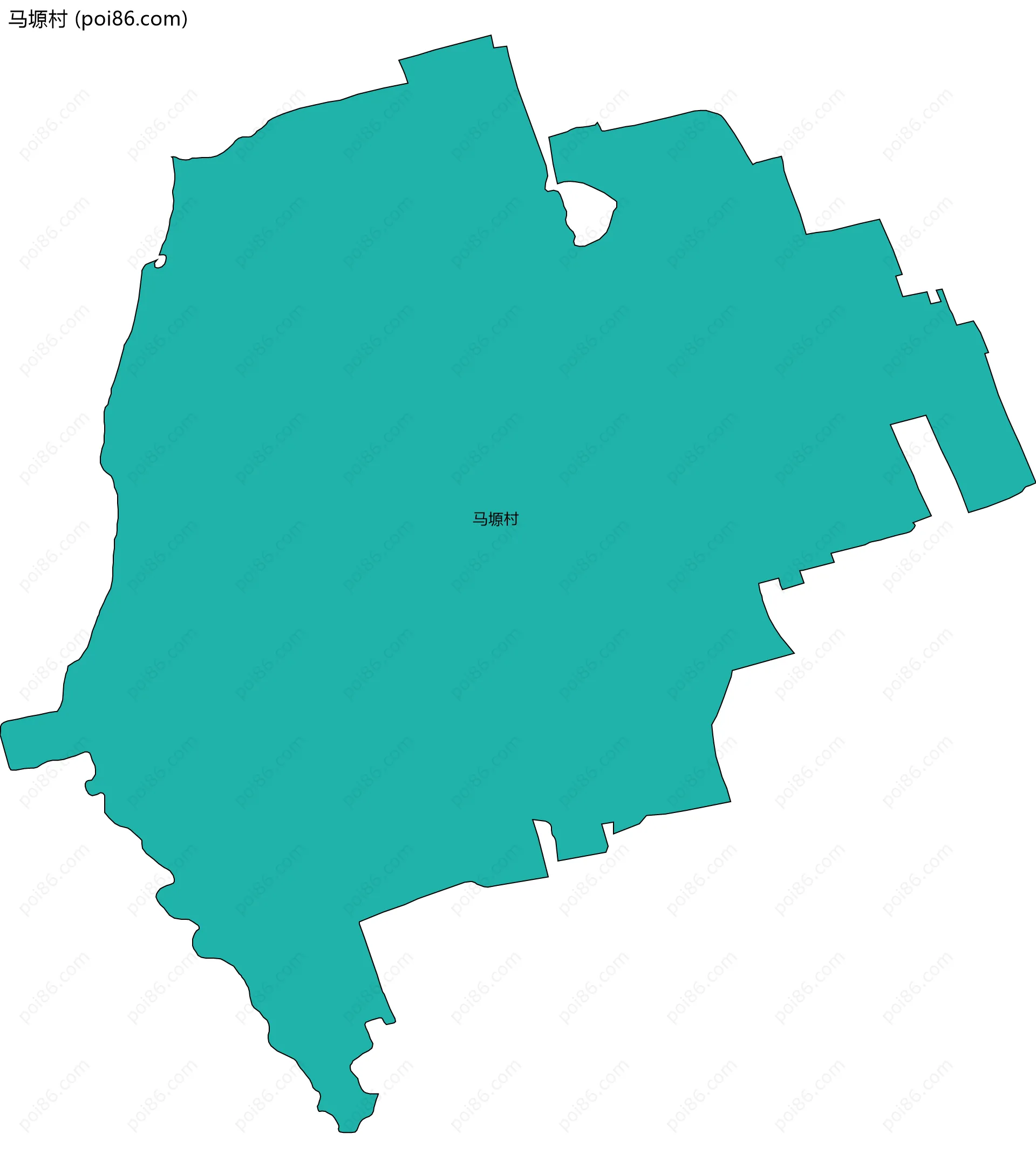 马塬村边界地图