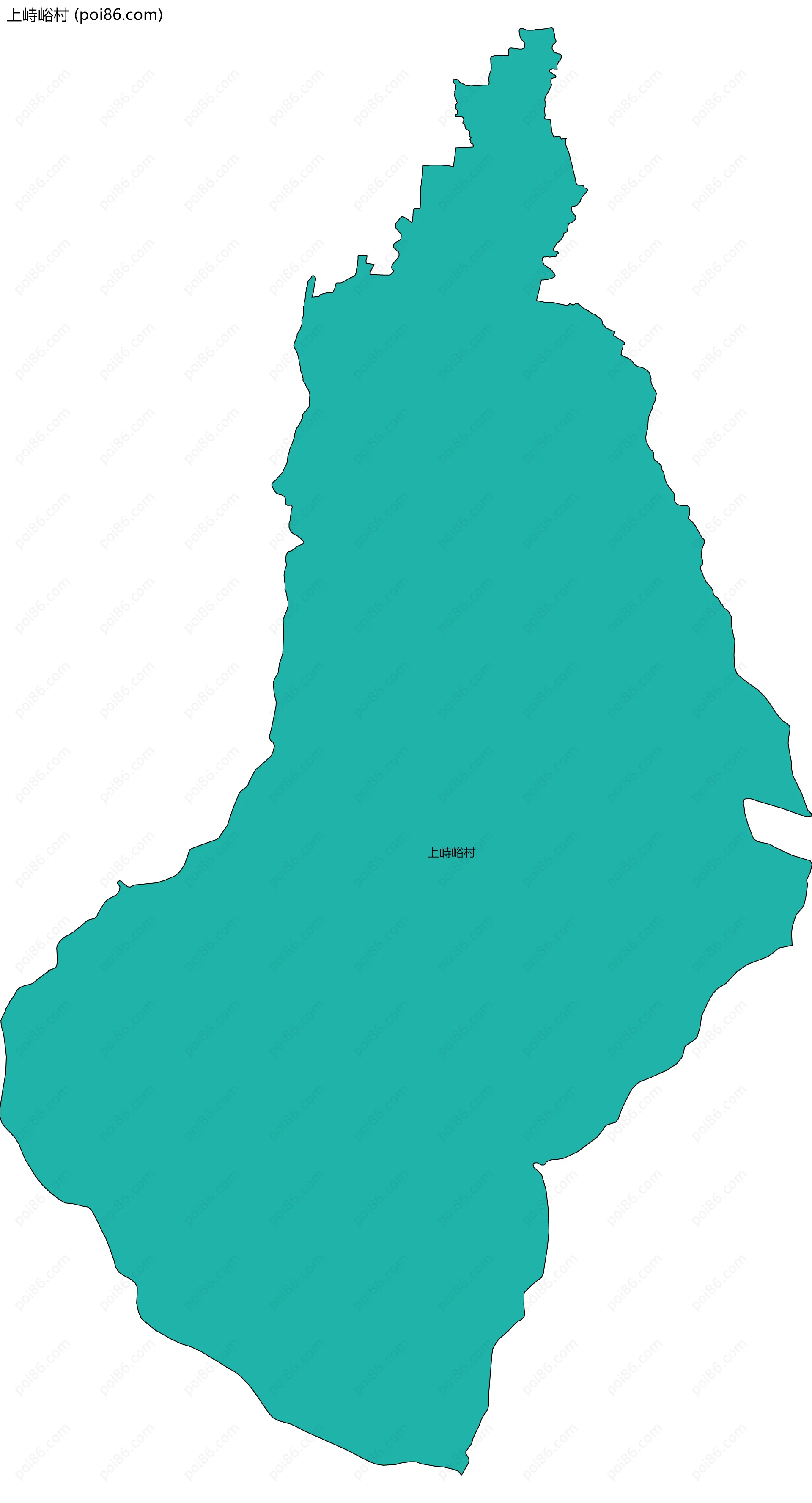 上峙峪村边界地图