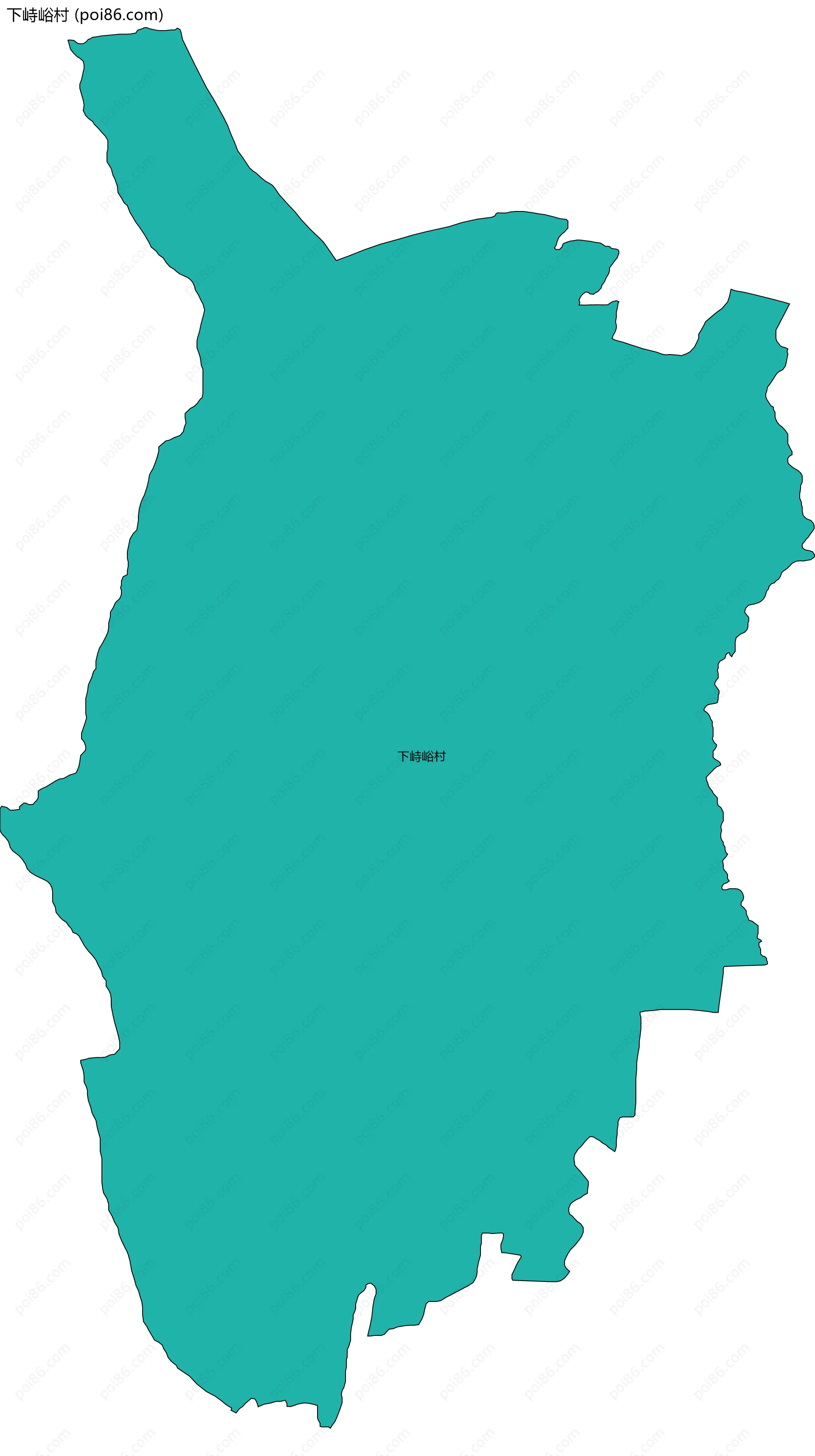 下峙峪村边界地图