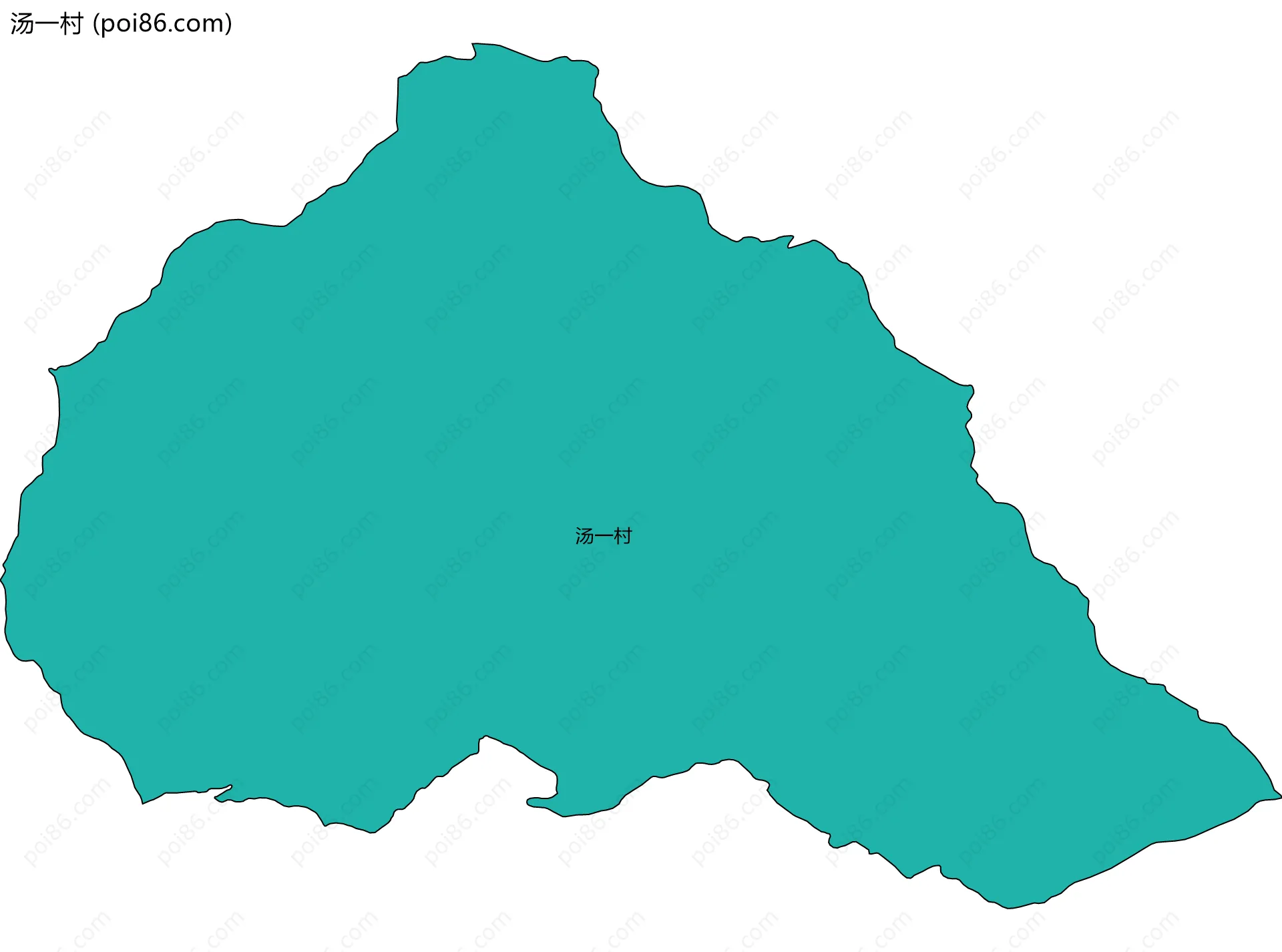 汤一村边界地图