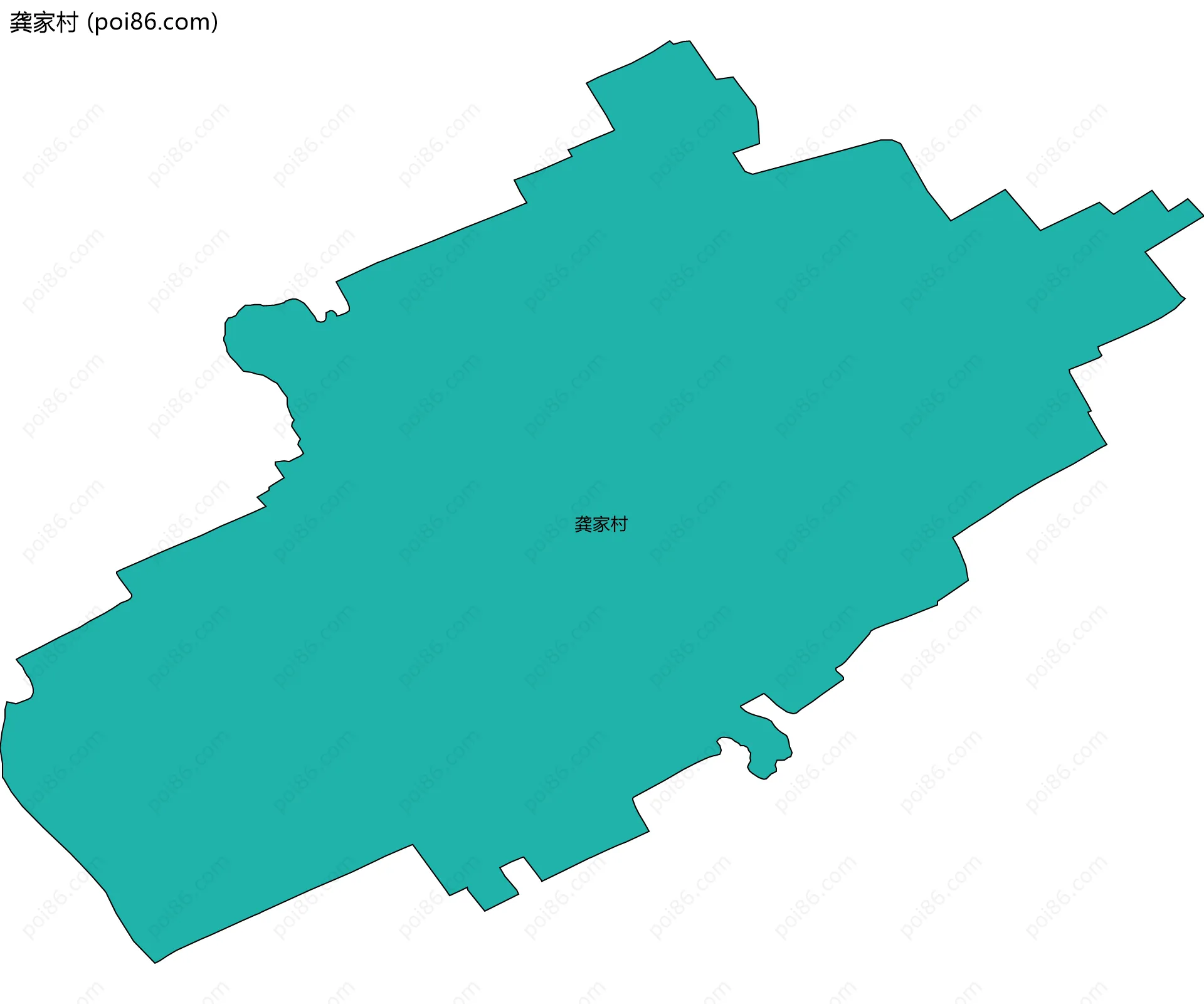 龚家村边界地图