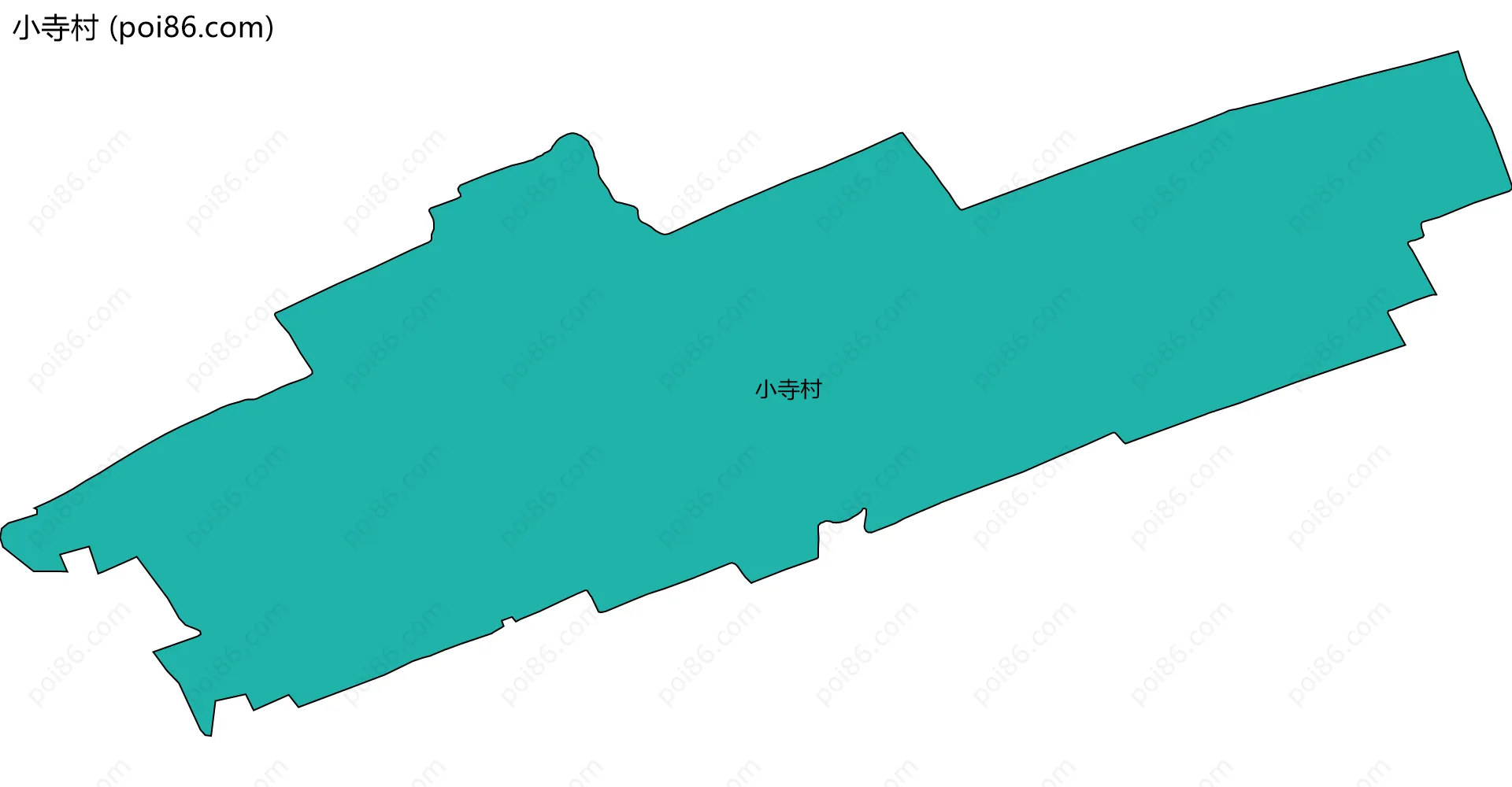 小寺村边界地图