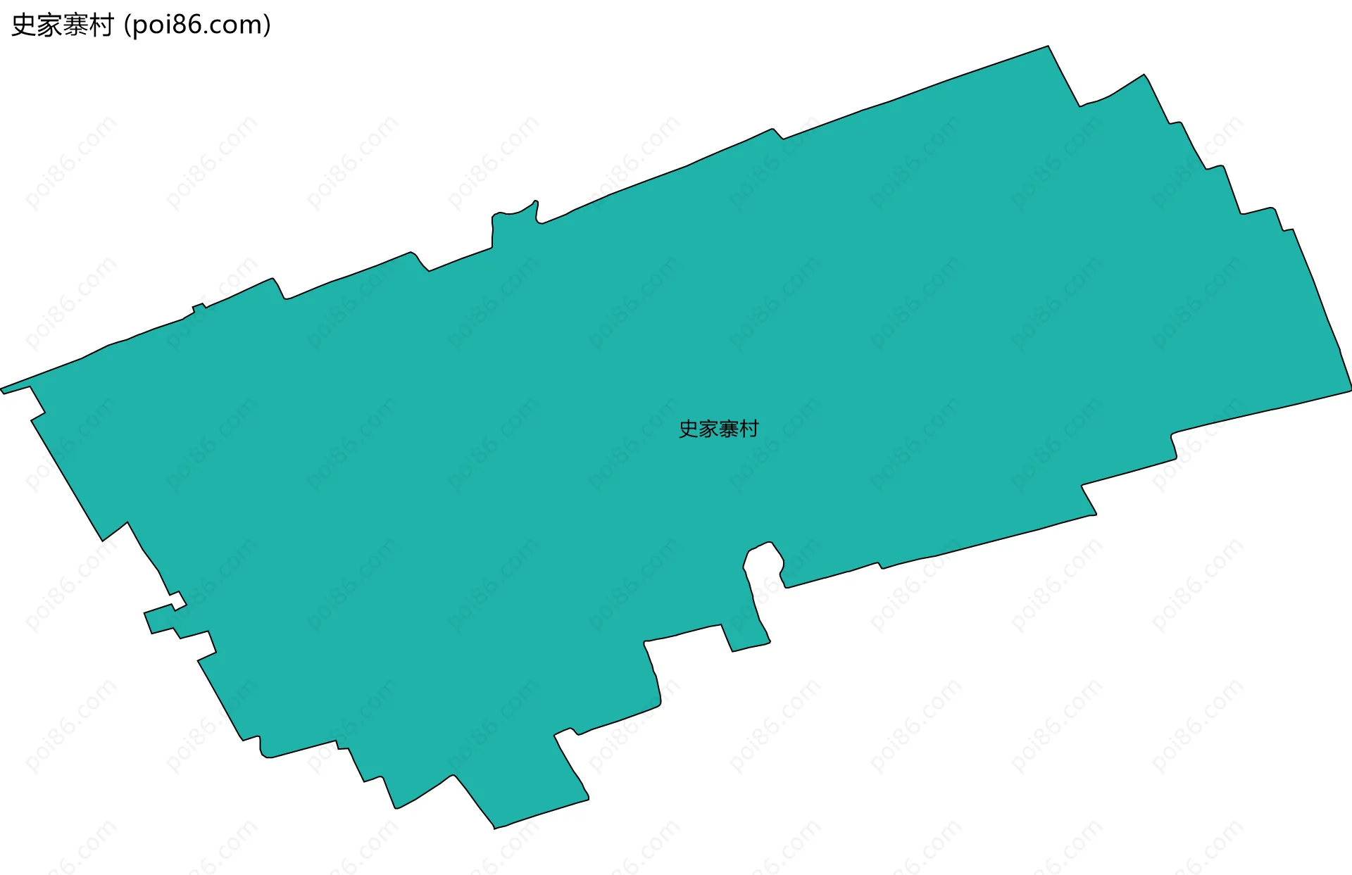 史家寨村边界地图