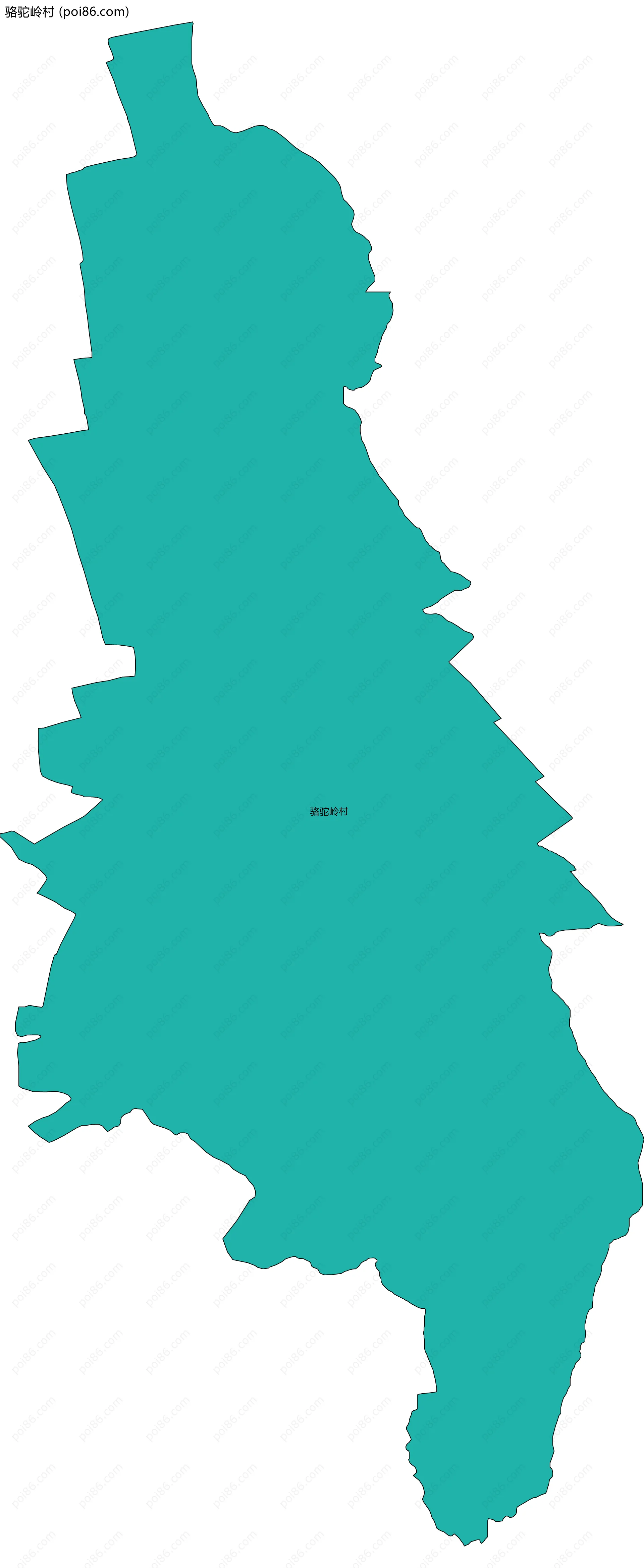 骆驼岭村边界地图